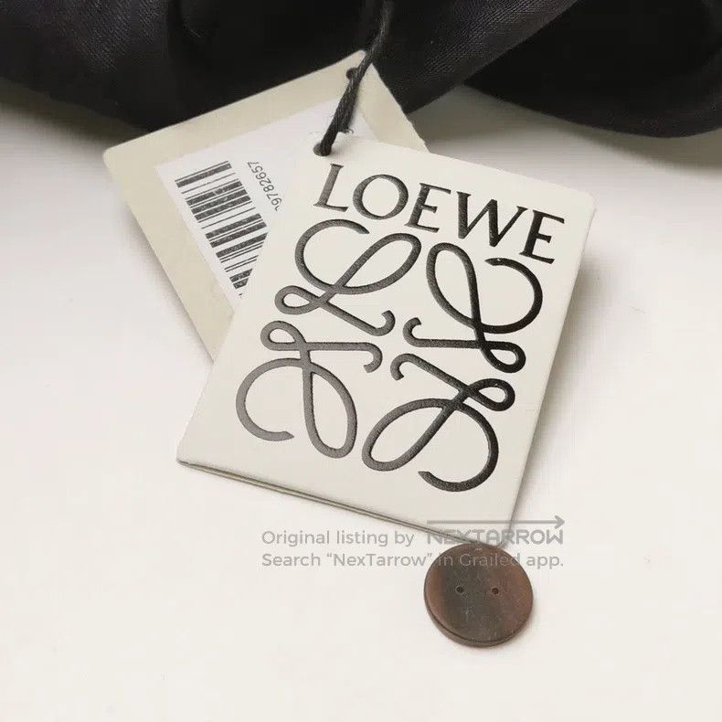 Loewe Loewe Black cotton-linen blend oversized top Size XS / US 0-2 / IT 36-38 - 3 Thumbnail