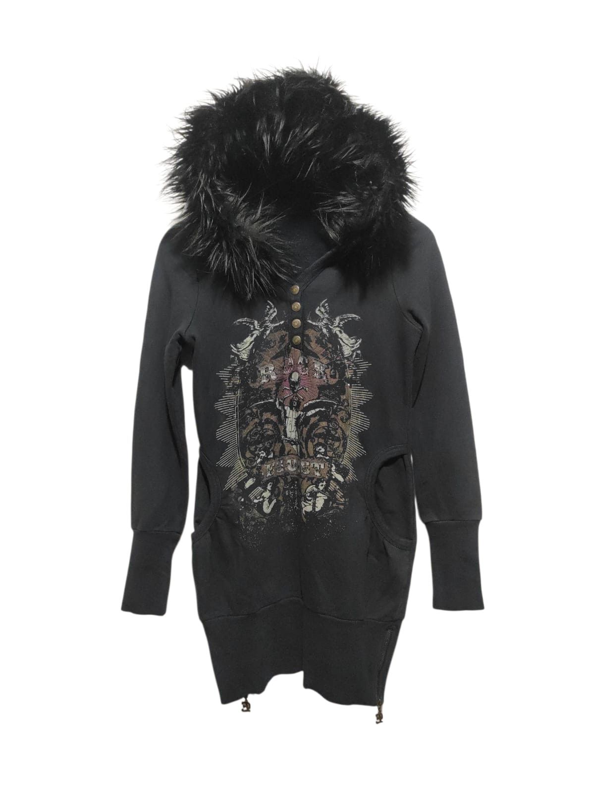 Japanese Brand Egoist half button fur hoodie ifsix LGB style Size S / US 4 / IT 40 - 1 Thumbnail