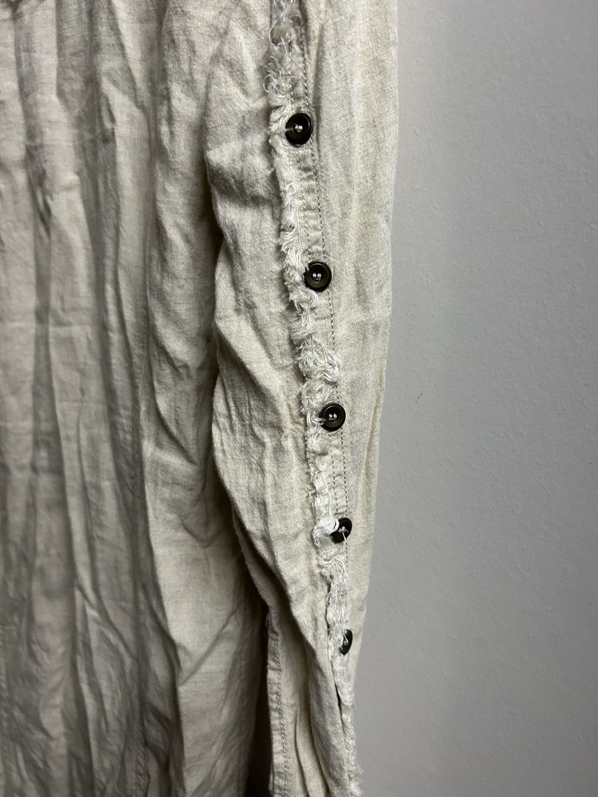 GOA Archival Distressed Linen Blend Tunic Shirt/Duster Size US XXL / EU 58 / 5 - 6 Thumbnail