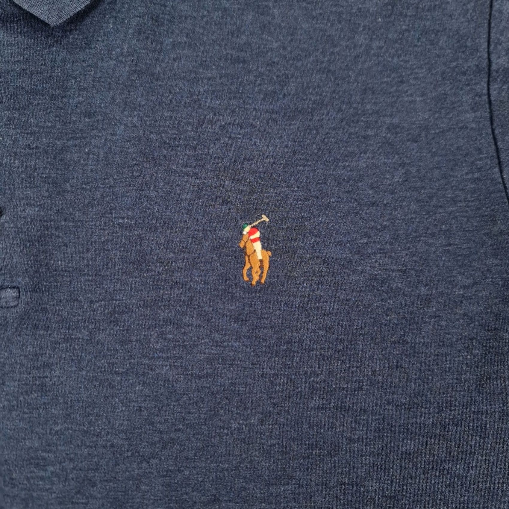 Polo Ralph Lauren Polo Ralph Lauren Polo Shirt Mens Blue XL Slim Pima Cotton Soft Touch Jersey Logo Slim Fit Short Sleeve Collared Cutaway Neck Polo Type Shirt Size US XL / EU 56 / 4 - 4 Thumbnail