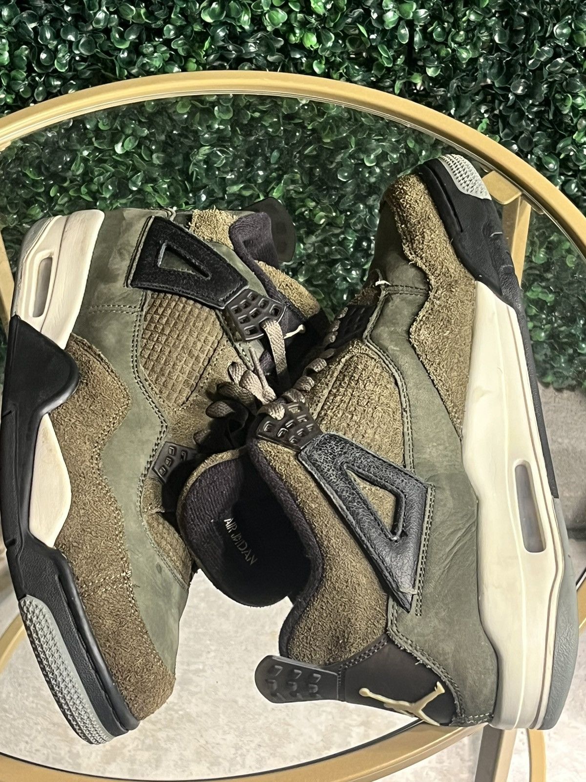 Jordan Brand Air Jordan 4 Retro Olive Suede - Men’s Size 10 Size US 10.5 / EU 43-44 - 5 Thumbnail