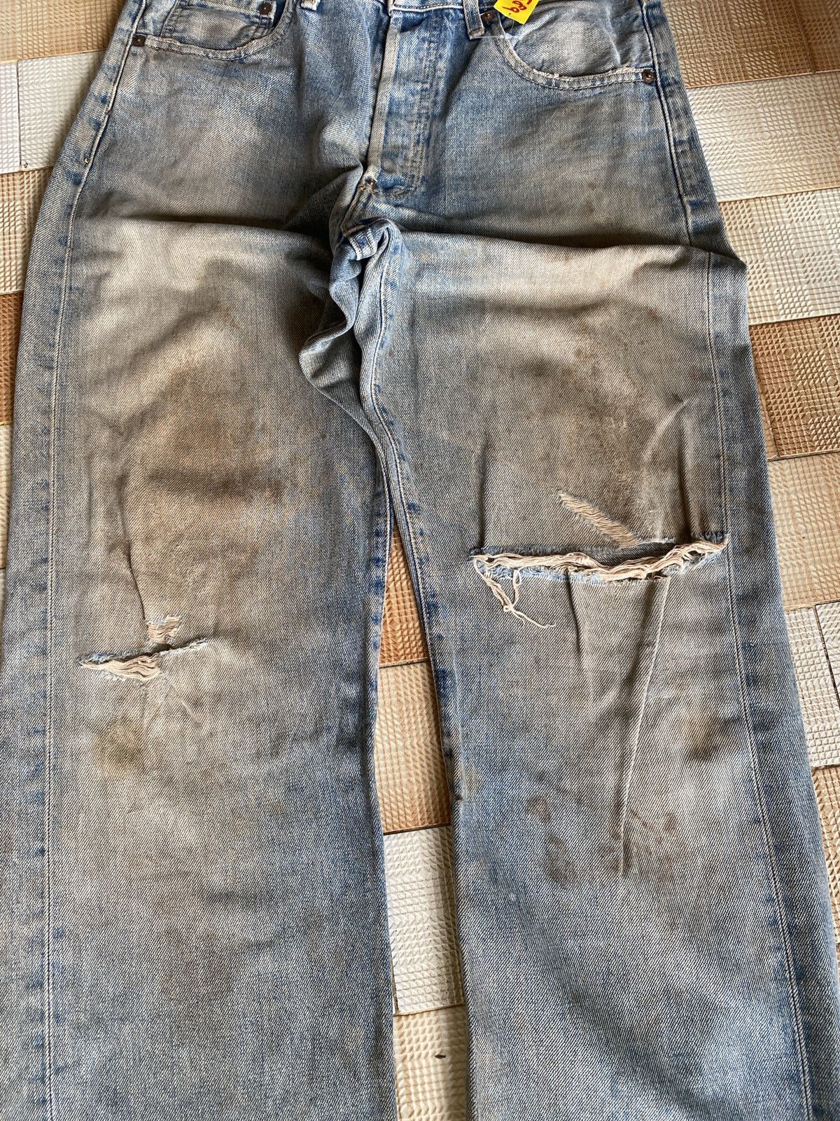 Levi's Vintage Clothing × Vintage Vintage levi’s big E buckle back denim Size US 31 - 11 Thumbnail