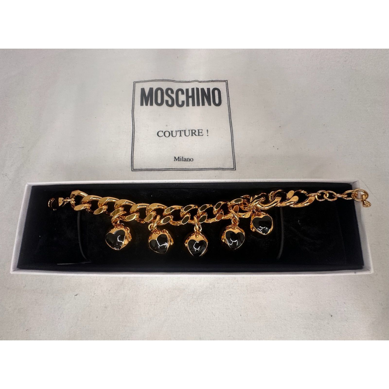 Moschino AW24 MOSCHINO Couture Gold-tone Chain Bracelet Circular Size ONE SIZE - 5 Thumbnail