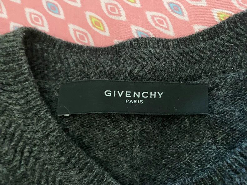 Givenchy Givenchy Star Knit Sweater, Deep Gray, Men's, Size M Size US M / EU 48-50 / 2 - 3 Thumbnail