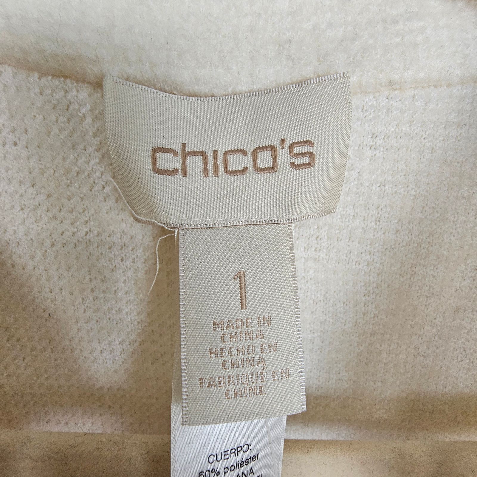 Chicos Chicos Womens Boiled Wool Jacket Sweater Cardigan Topper M Size M / US 6-8 / IT 42-44 - 8 Thumbnail