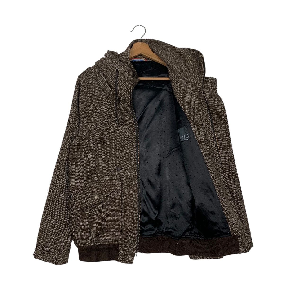 Japanese Brand HERE'S STREET Long Sleeve Brown Blouson Jacket #2702-C121 Size US M / EU 48-50 / 2 - 9 Thumbnail