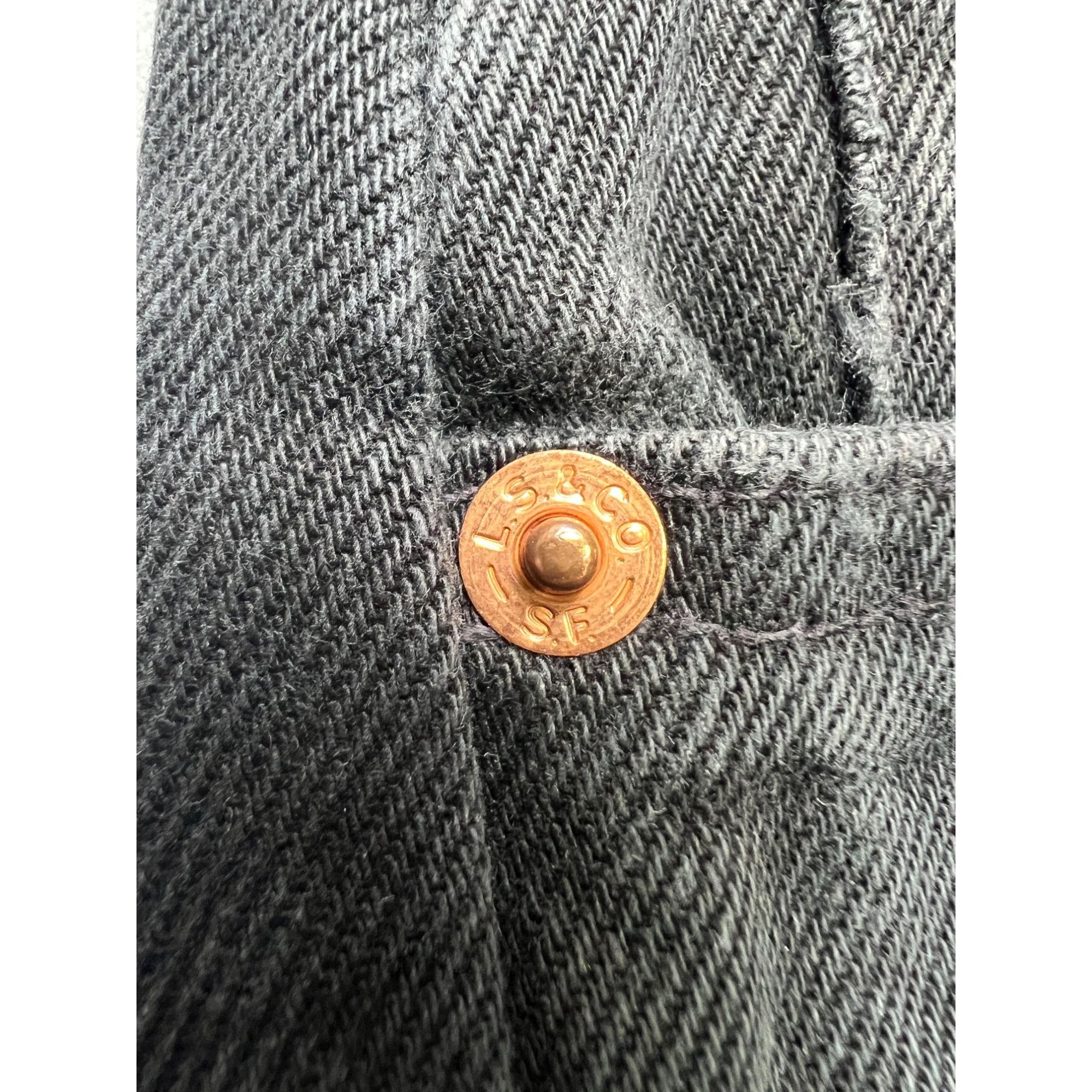 Levi's Levi’s 615 Orange Tab Black Denim Jeans Pants (Y1063) Size US 32 / EU 48 - 4 Thumbnail