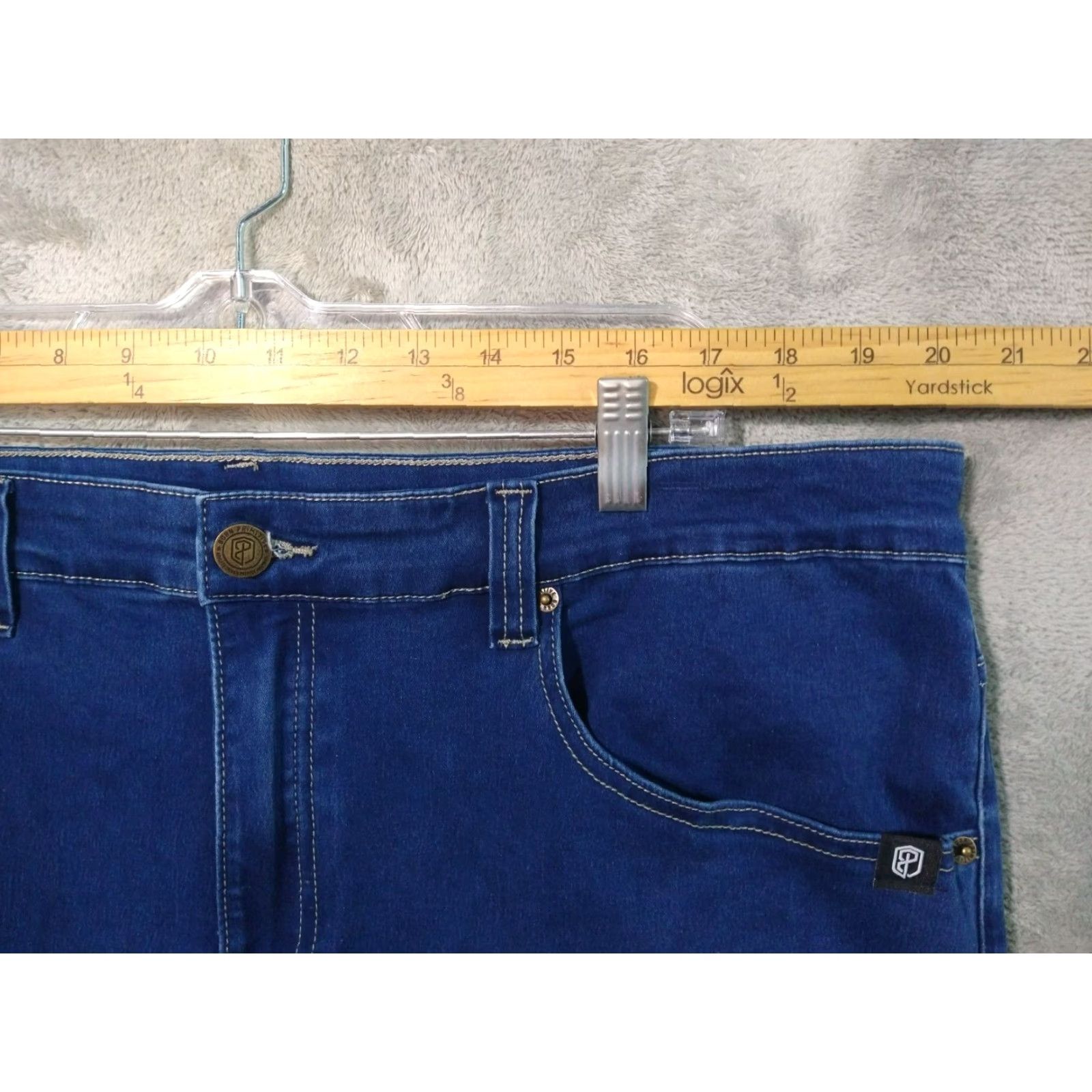 Primitive Born Primitive Jeans Mens 42x32 Blue Denim Athletic Fit High Rise Stretch 5-Pocket Design Jeans Mens 42 Blue Denim Jeans Size US 42 / EU 58 - 2 Thumbnail