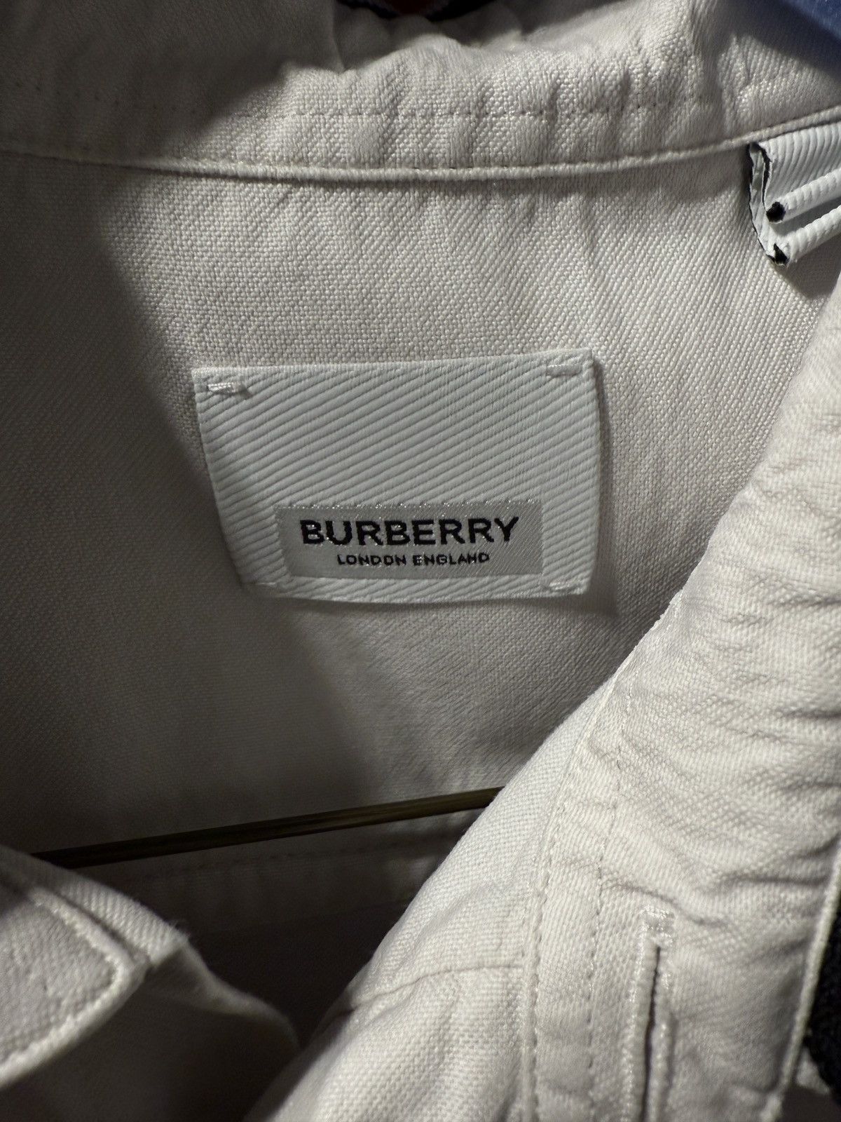 Burberry Burberry Brit Long Sleeve Button Down Shirt Black and White Size US M / EU 48-50 / 2 - 3 Thumbnail