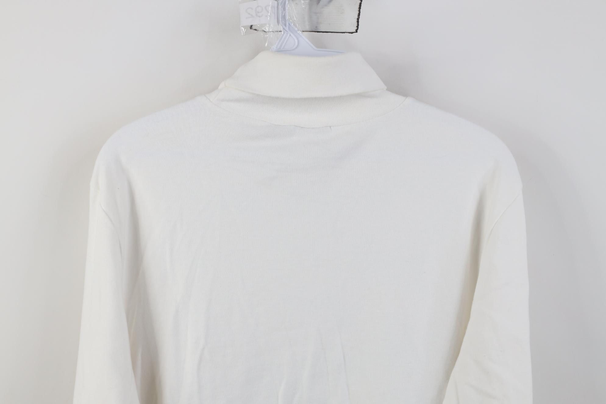 Vintage Vintage 90s Streetwear Pumpkin Turtleneck T-Shirt White Size M / US 6-8 / IT 42-44 - 10 Thumbnail