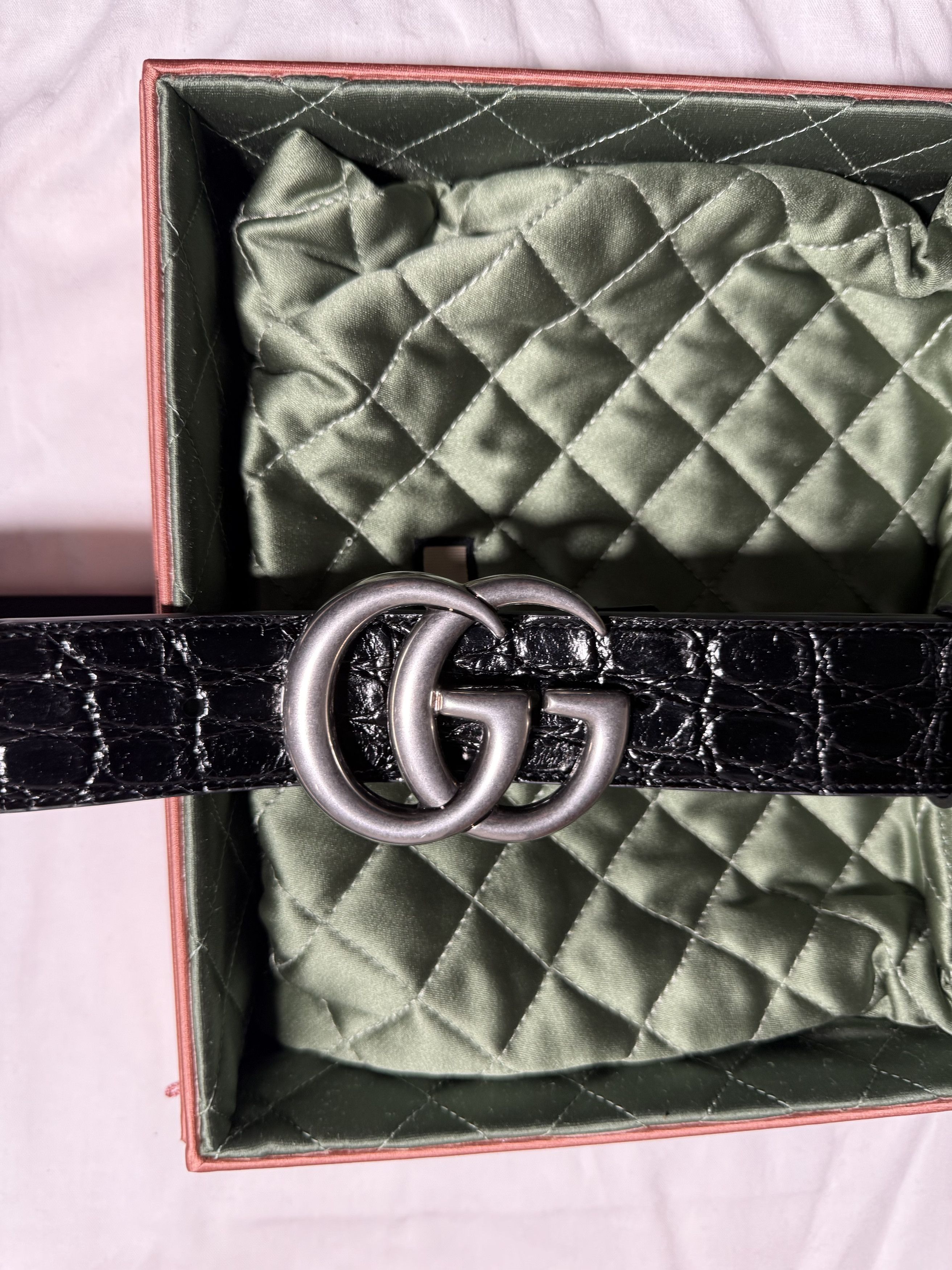 Gucci Caiman And Calf Leather GG MARMONT Size ONE SIZE - 1 Thumbnail