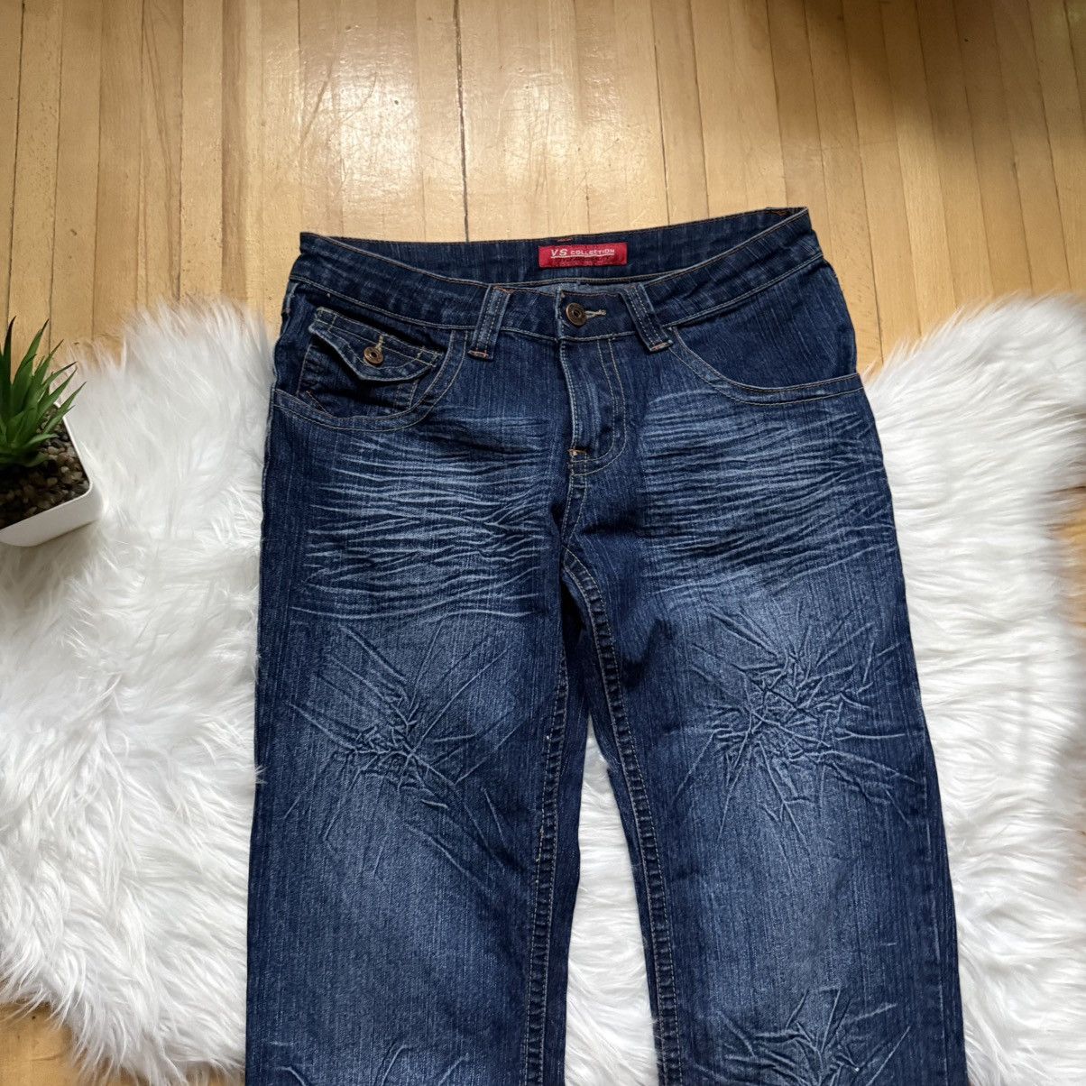 If Six Was Nine 📌 Vintage Y2K Washed Flared Low Rise If 6 Was 9 LGB Jeans Size 34" / US 12 / IT 48 - 3 Thumbnail