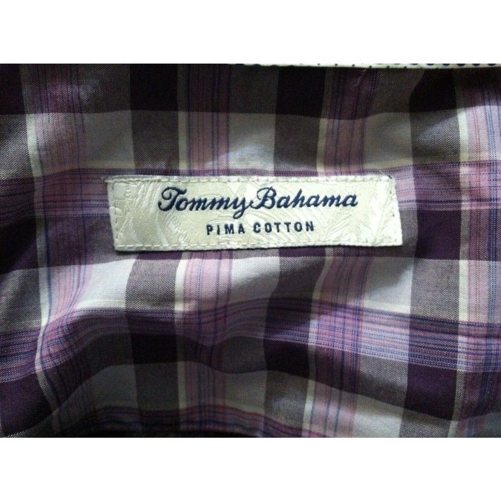 Tommy Bahama TOMMY BAHAMA MENS PURPLE 100%PIMA COTTON CASUAL SHIRT L Size US L / EU 52-54 / 3 - 6 Thumbnail