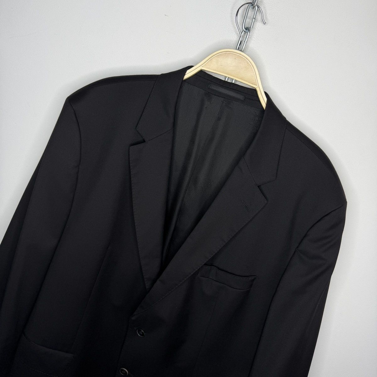 Hugo Boss Hugo Boss Wool Blazer Jacket Black Guabello Size 50R - 4 Thumbnail
