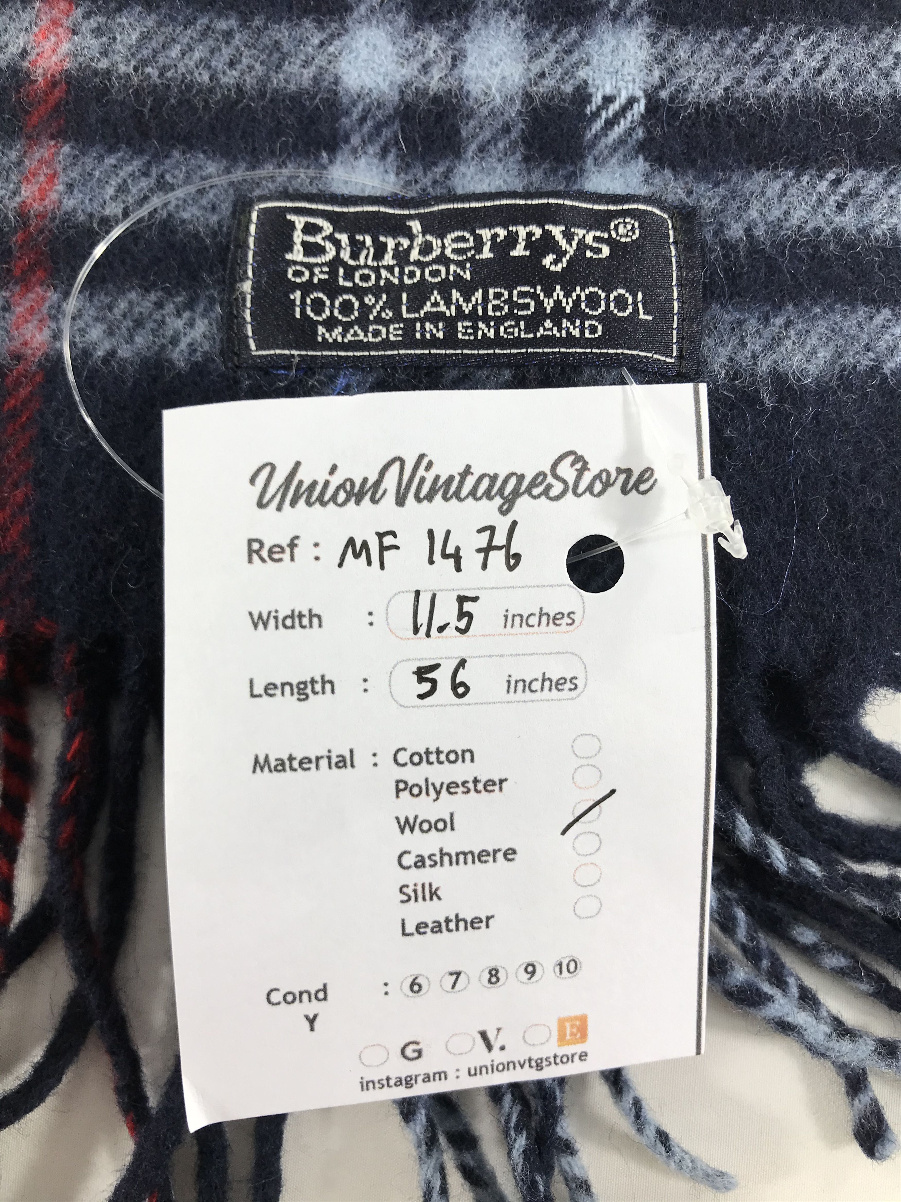 Burberry Vintage Burberry Scarf/Muffler/Neckwear MF1476 Size ONE SIZE - 4 Thumbnail