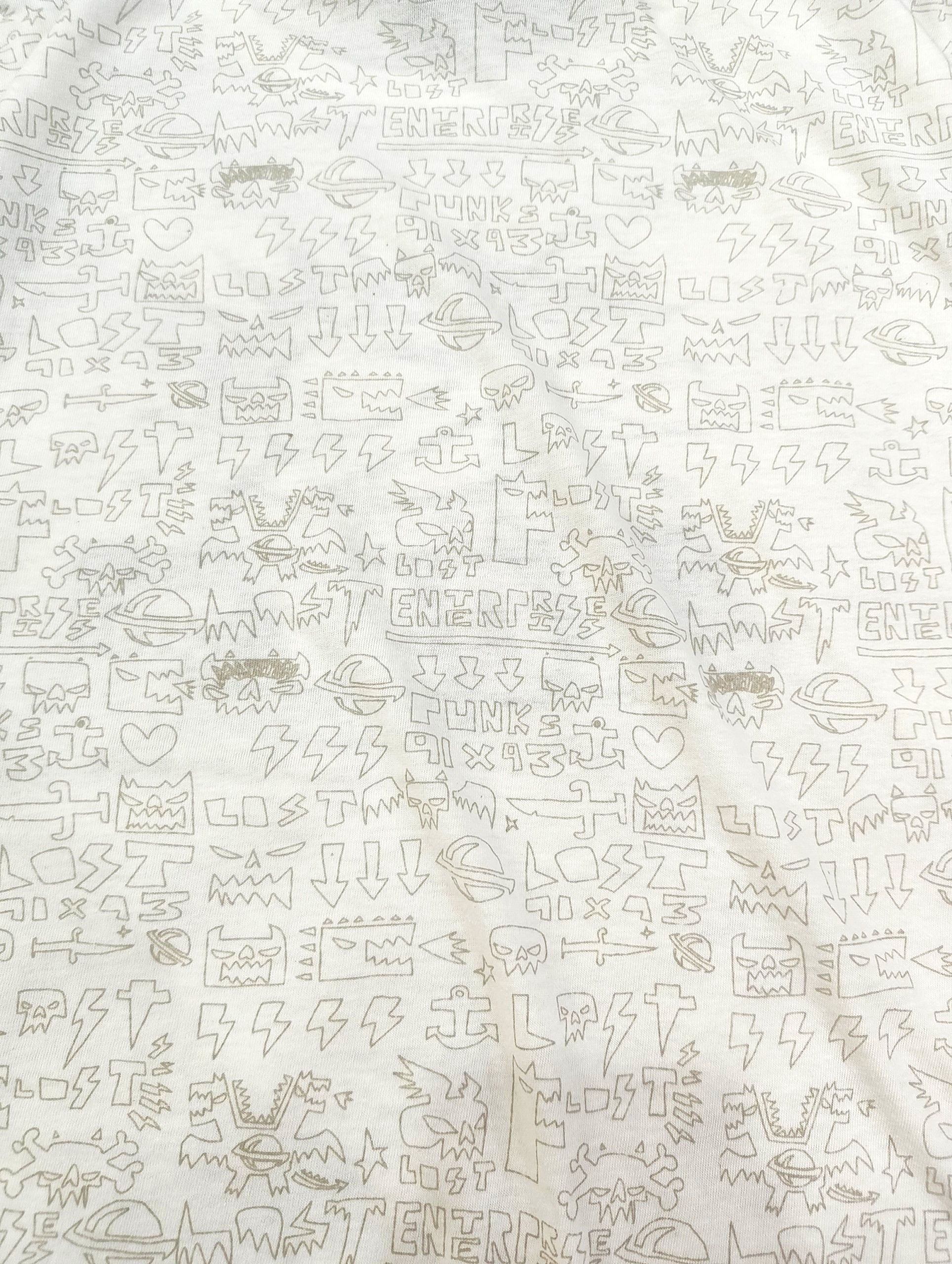 Vtg 90s Lost Ent "Dysfunctional Designs" Skate T-Shirt in White, Men's — image 5 of 6