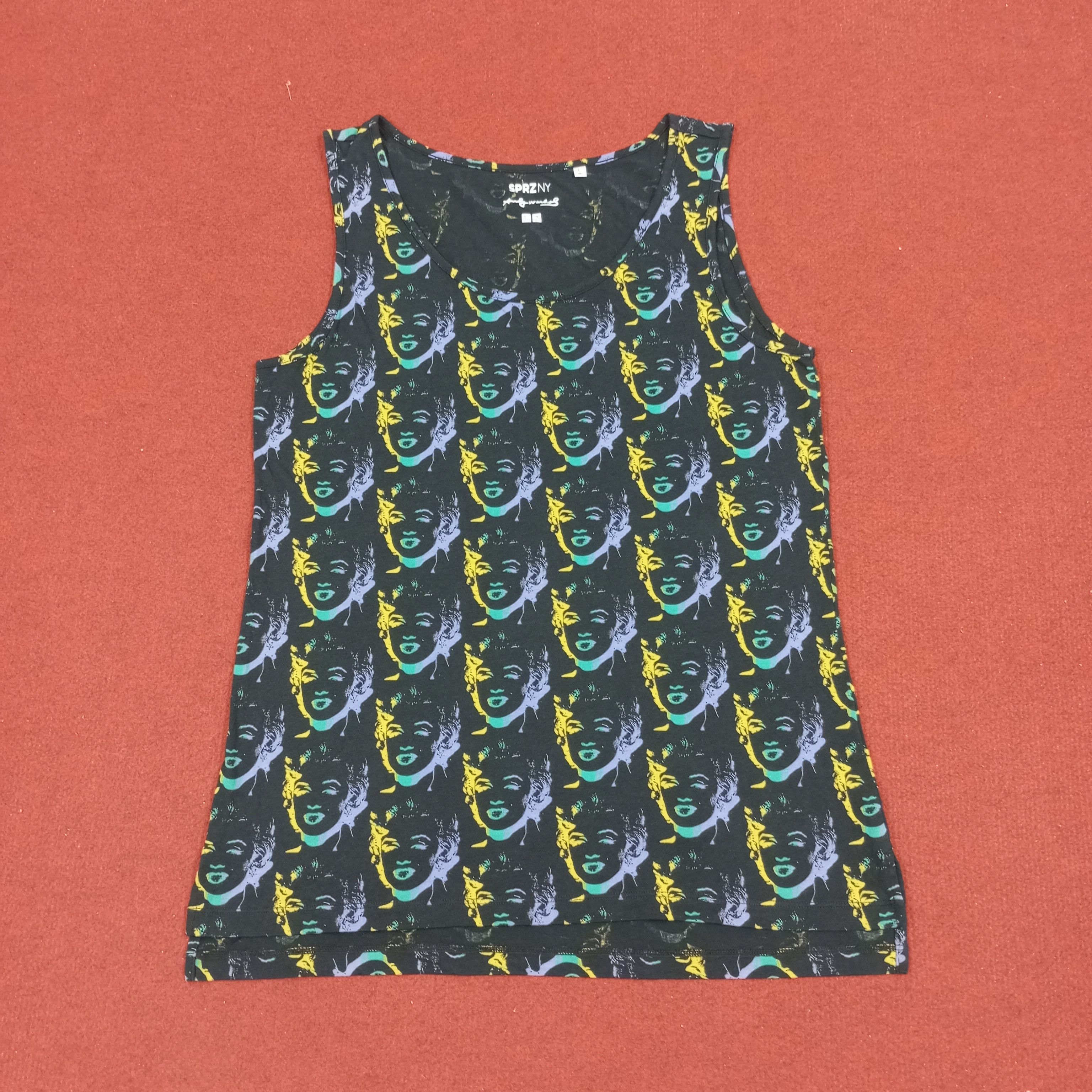 Andy Warhol × Japanese Brand × Uniqlo Andy Warhol X Uniqlo Japanese Brand Sleeveless Tshirt Size US S / EU 44-46 / 1 - 1 Thumbnail