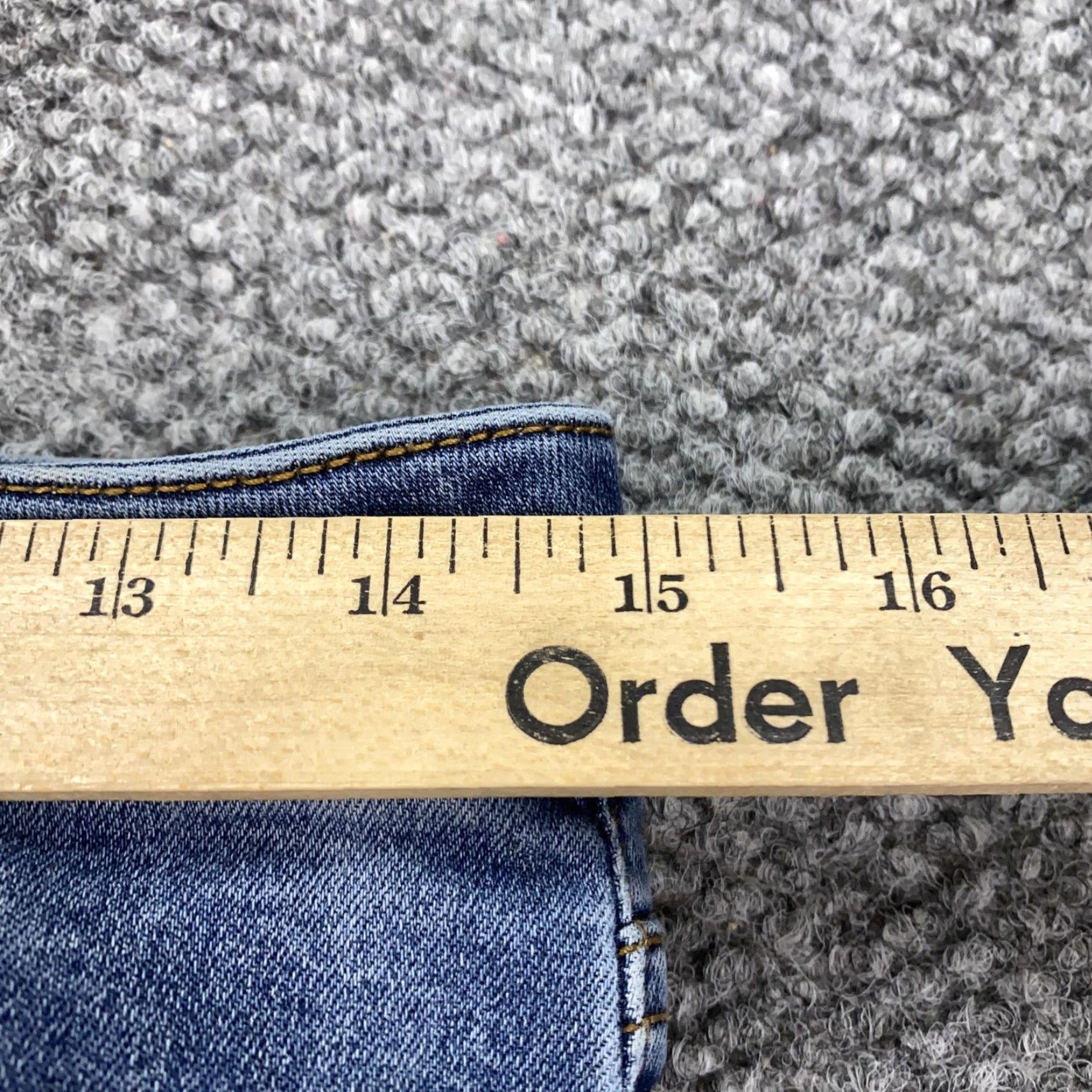 Vintage KUT from the Kloth Jeans Womens 6 Blue Crop Straight Leg Mid Rise Stretch Denim Size 28" / US 6 / IT 42 - 7 Thumbnail