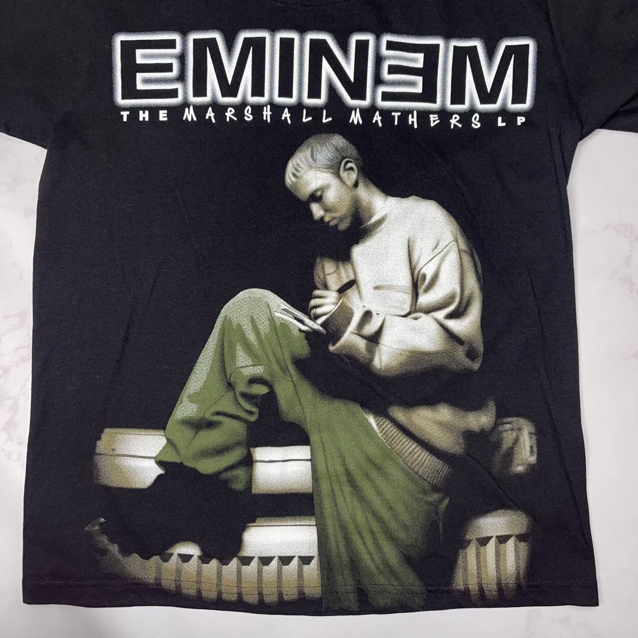 Vintage Vintage Eminem The Marshall Mathers LP Rap Tee Rare 90s Sz S Size US XS / EU 42 / 0 - 6 Thumbnail