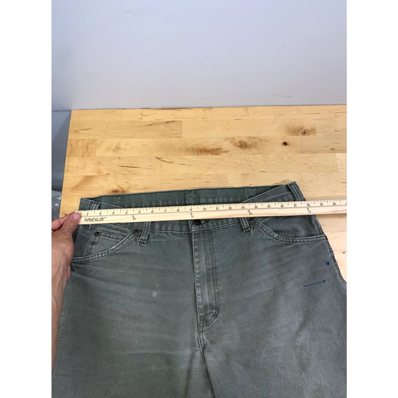 Dickies VINTAGE Dickies Jeans Men 36x30 Denim Blue 5-Pocket Logo Cotton Straight Workwear 12993 Size US 36 / EU 52 - 7 Thumbnail