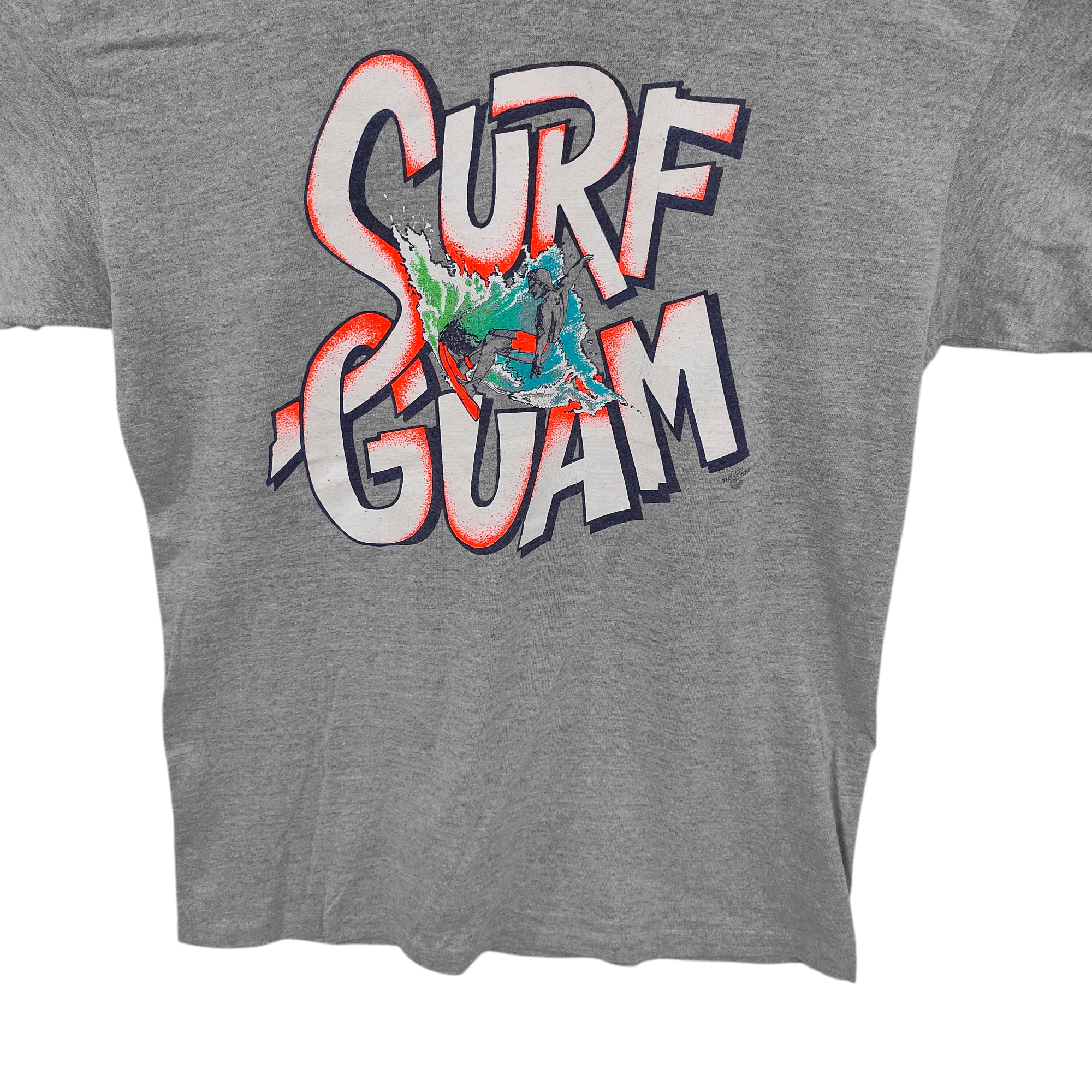 Hanes Vintage Surf Guam 90s Style Tee, Island Surf Vibes Size US M / EU 48-50 / 2 - 4 Thumbnail