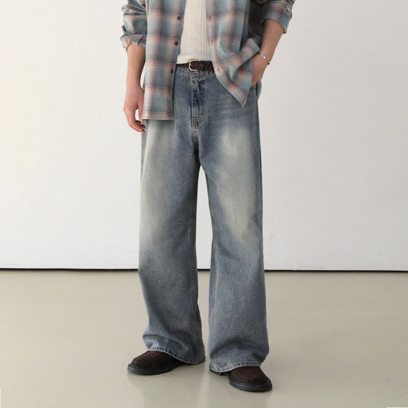 Japanese Brand × Jean Retro loose high street wide leg jeans Size US 32 / EU 48 - 5 Thumbnail
