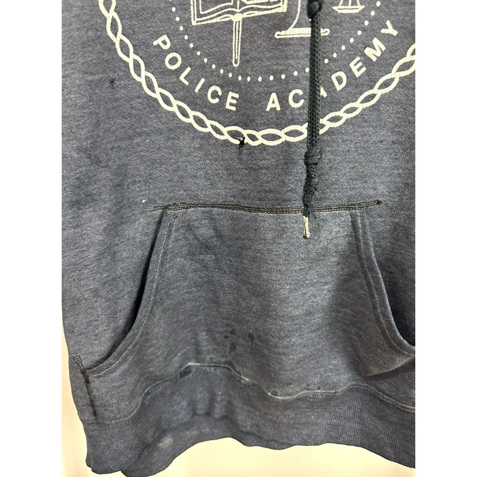 Vintage VTG 80s Detroit Metropolitan Police Academy Crest Sun Faded Raglan Thin Hoodie L Shirts? Size US L / EU 52-54 / 3 - 7 Thumbnail
