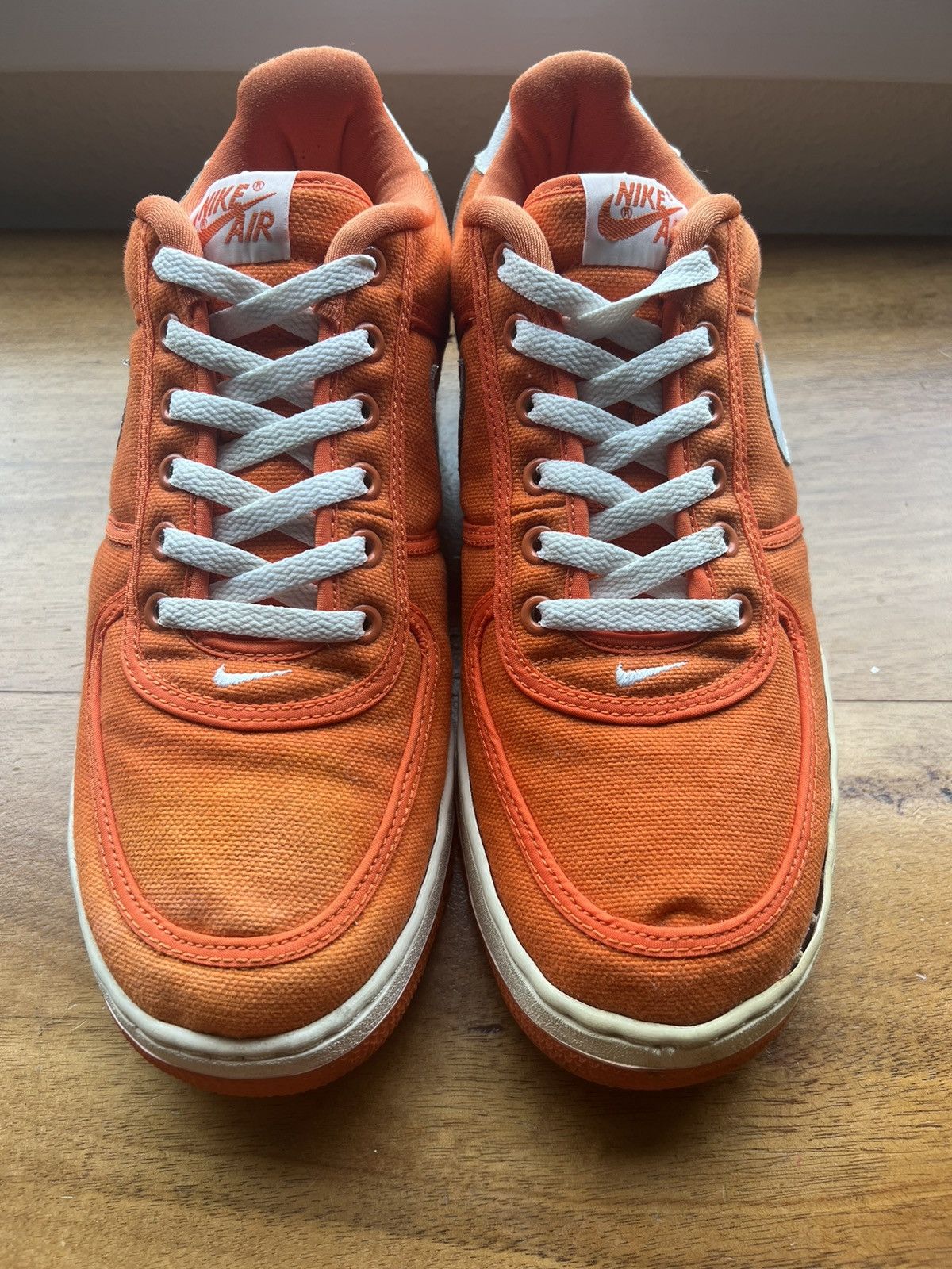 Nike Air Force 1 Canvas ‘Safety Orange’ 2001 Size US 10.5 / EU 43-44 - 4 Thumbnail