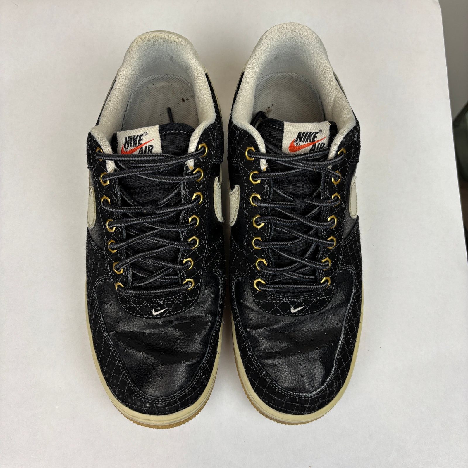 Nike Nike Air Force 1 Black Checkered Sneakers Shoes Men's 10 Size US 10 / EU 43 - 6 Thumbnail
