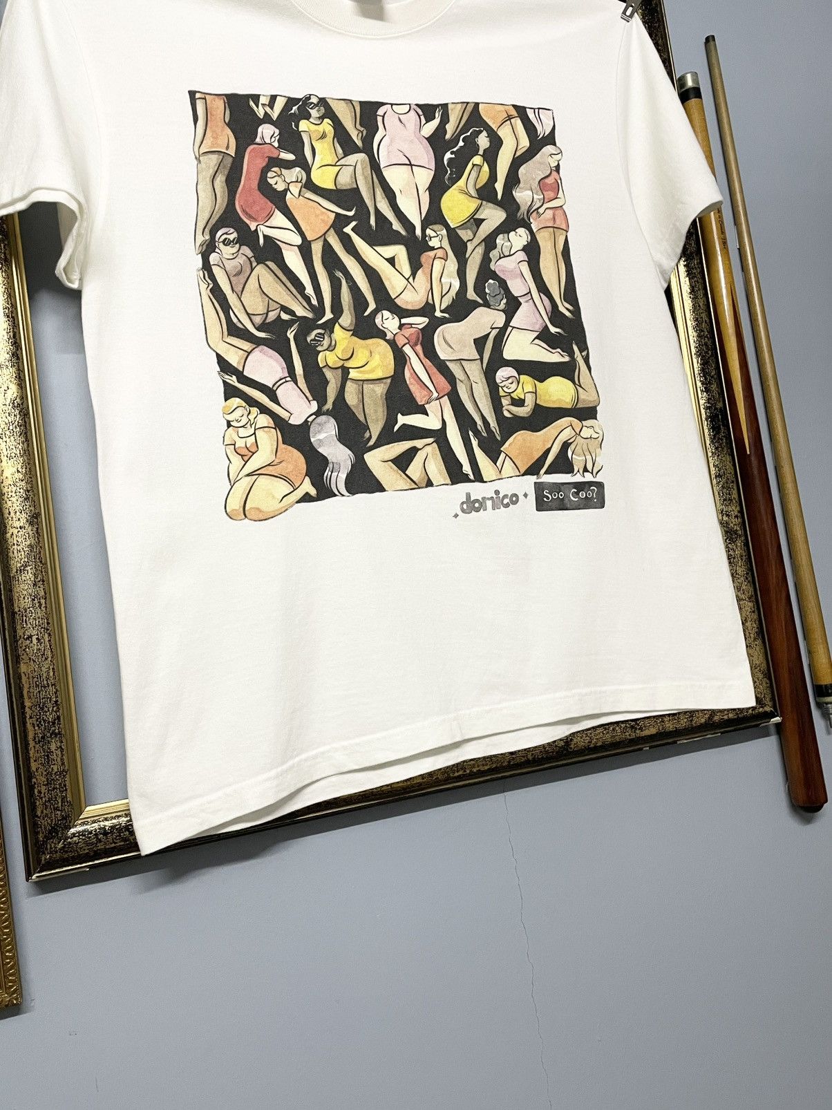 Vintage Vintage 90S Art Fullprint Girl Dance Tripping Domico Tshirt Size US M / EU 48-50 / 2 - 4 Thumbnail
