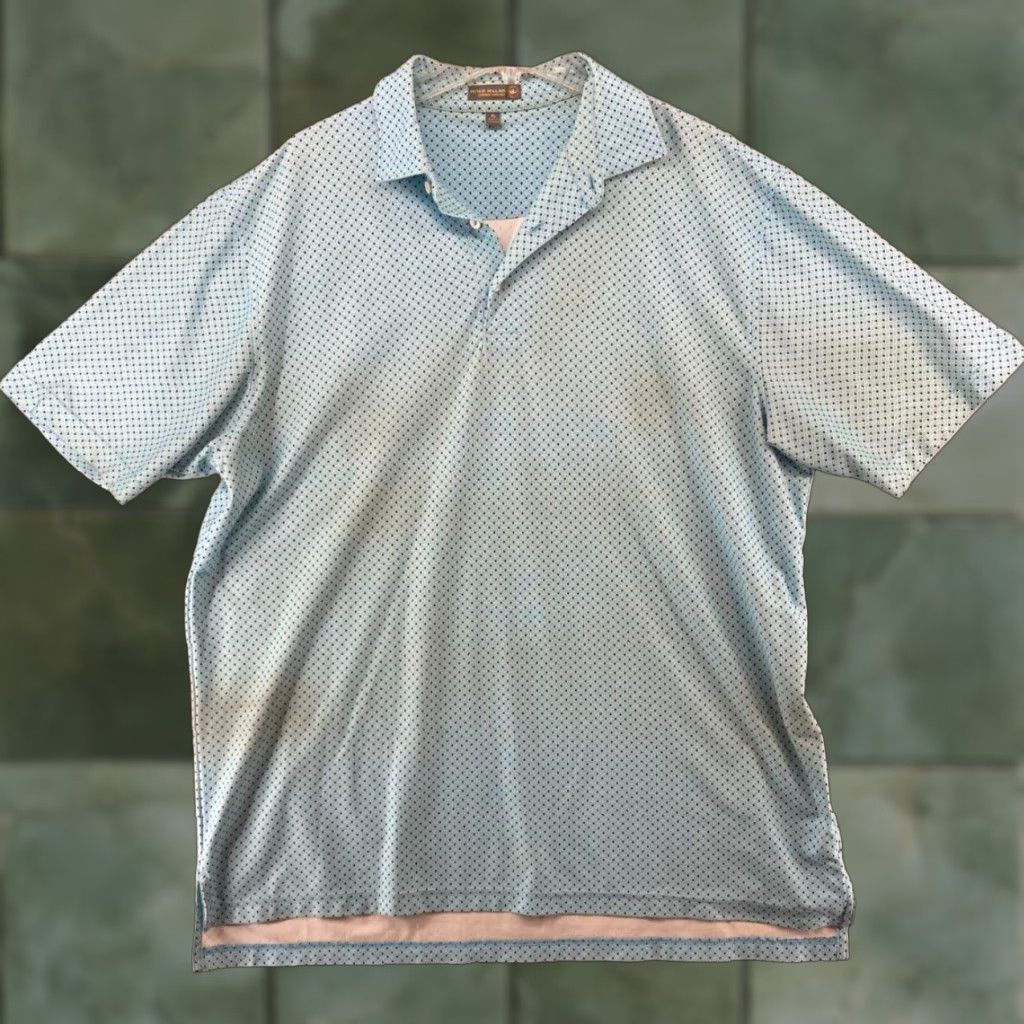 Peter Millar Peter Millar Mens Polo Shirt XL Blue Summer Comfort Stretch Spots Polo Shirt Peter Millar Mens XL Blue Summer Comfort Stretch Spots Size US XL / EU 56 / 4 - 1 Thumbnail