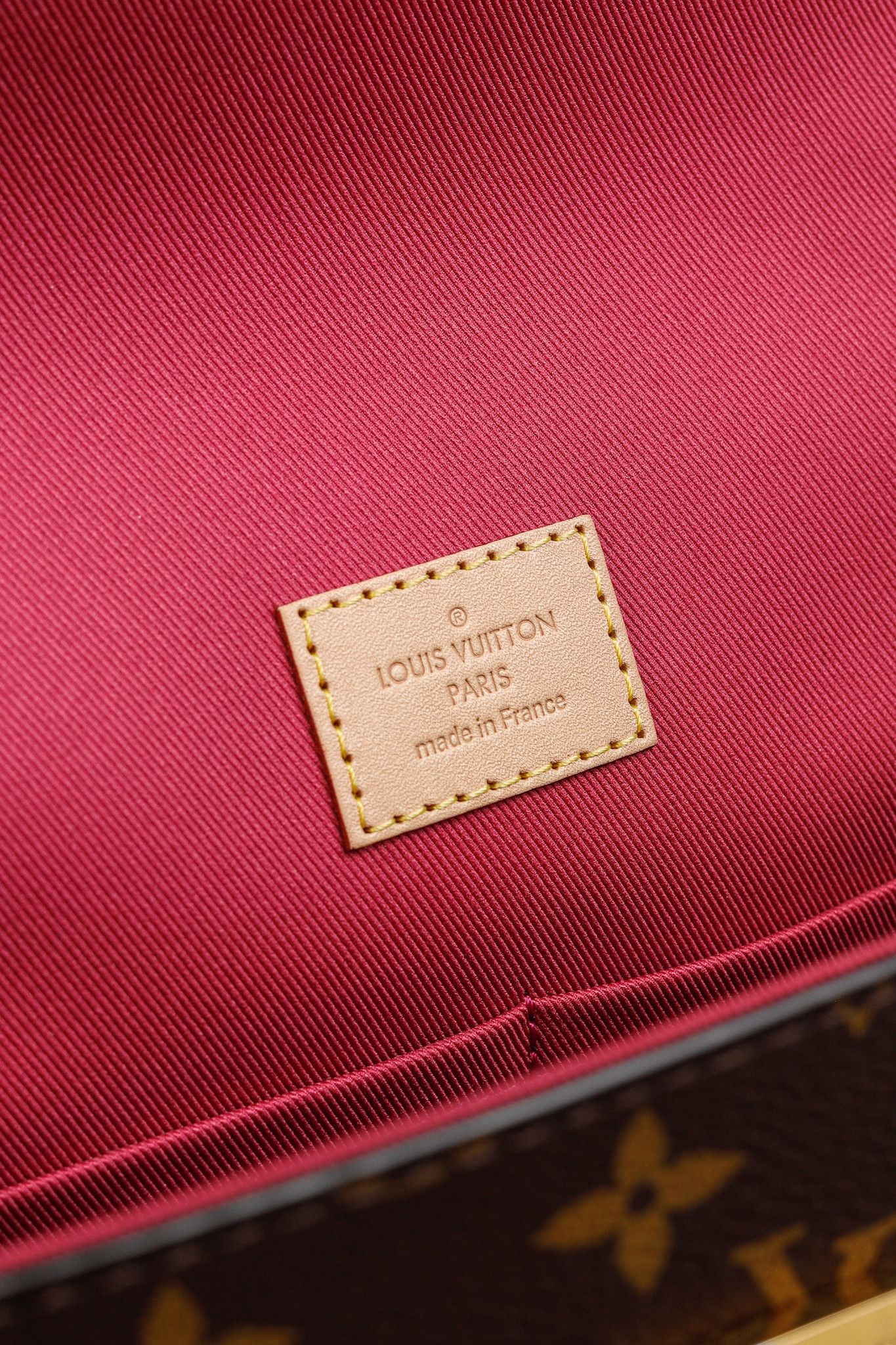 Louis Vuitton Louis Vuitton Cluny BB Monogram Bordeaux & Fuchsia-Strap Bag Size ONE SIZE - 13 Thumbnail
