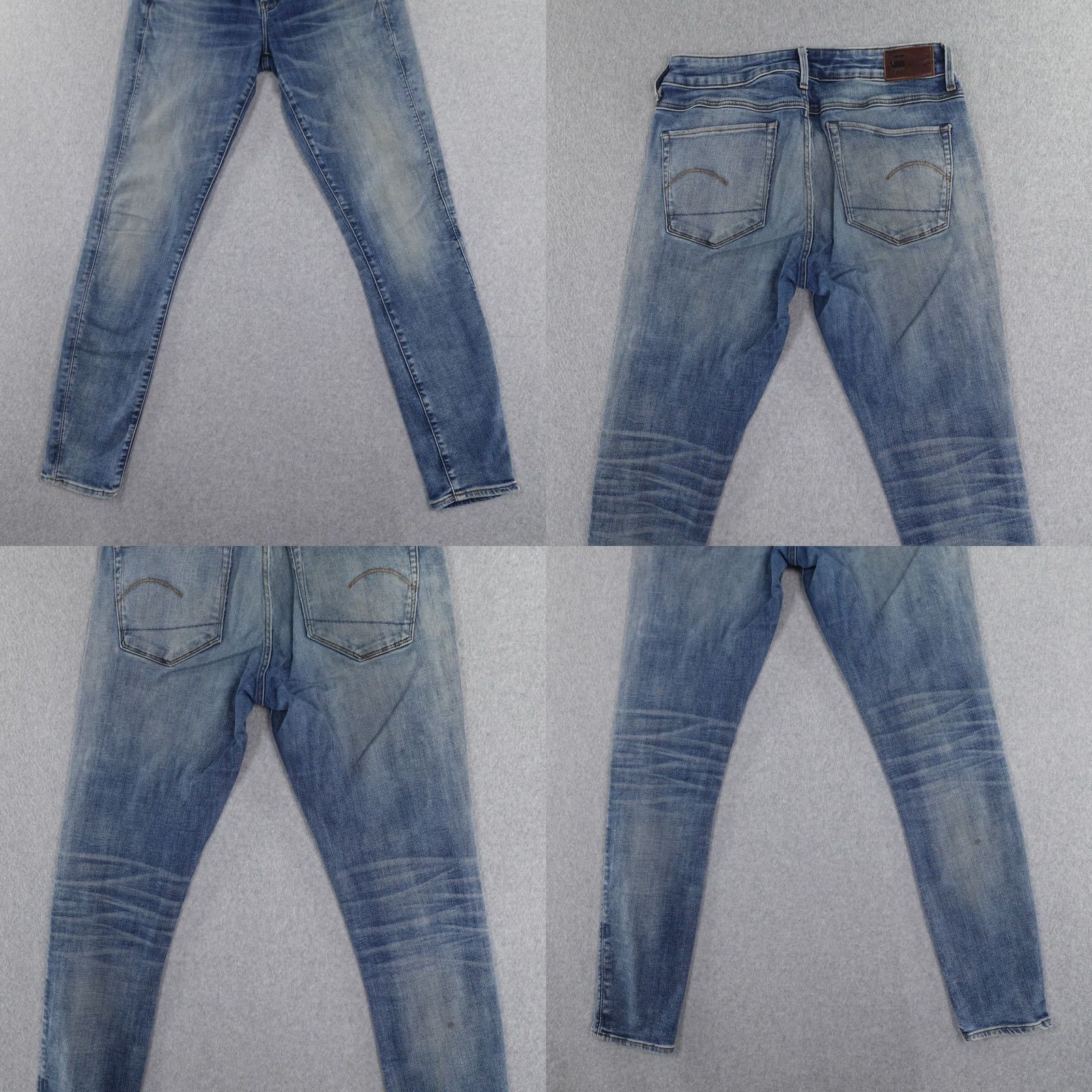 G-Star G-Star Skinny Jeans Womens 30 (30X30) Mid Blue Denim Slim 5-Pocket Shirt Hat? Size 30" / US 8 / IT 44 - 9 Thumbnail