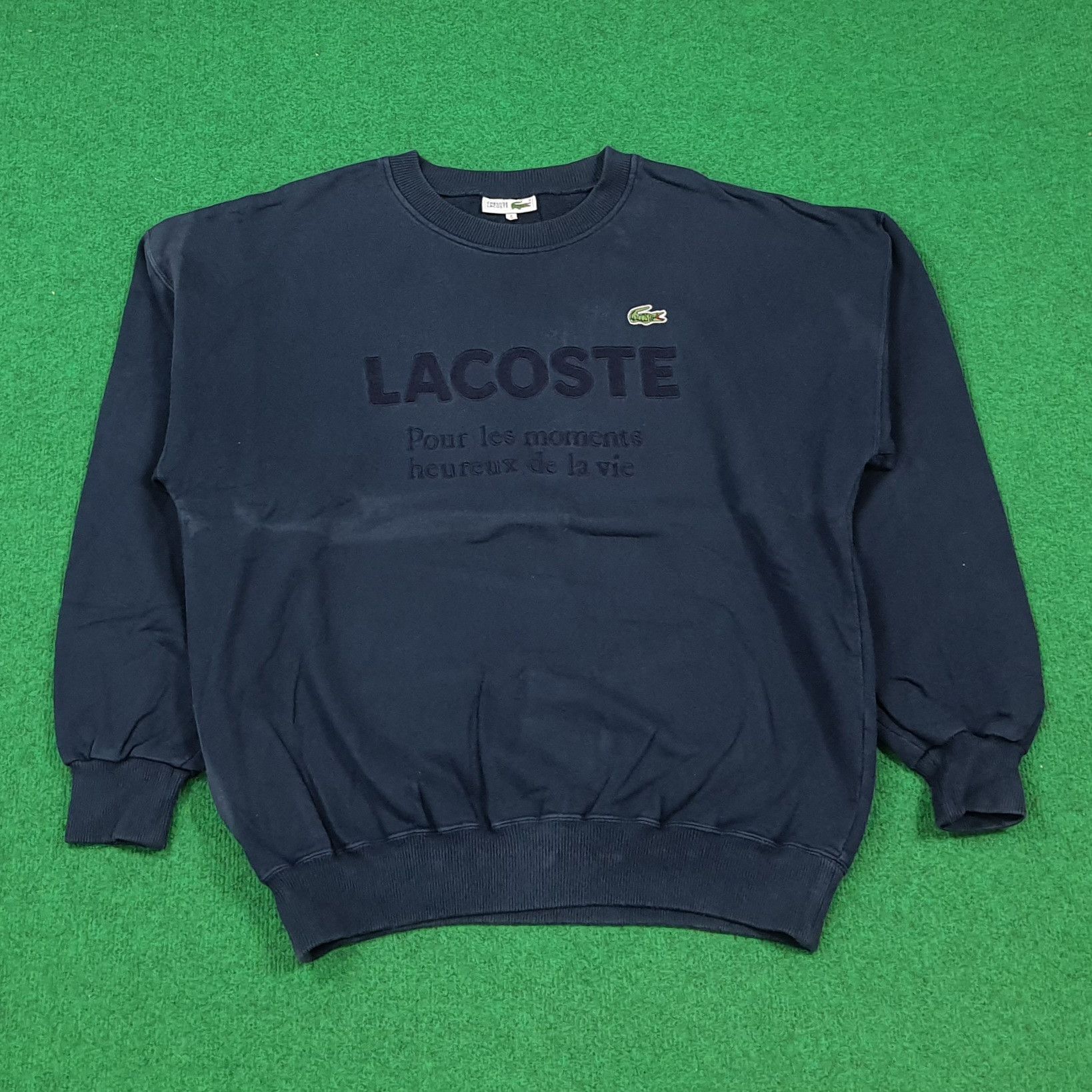 Lacoste Vintage Chemise Lacoste Spell Out Sweatshirt C290N26 Size US M / EU 48-50 / 2 - 1 Thumbnail