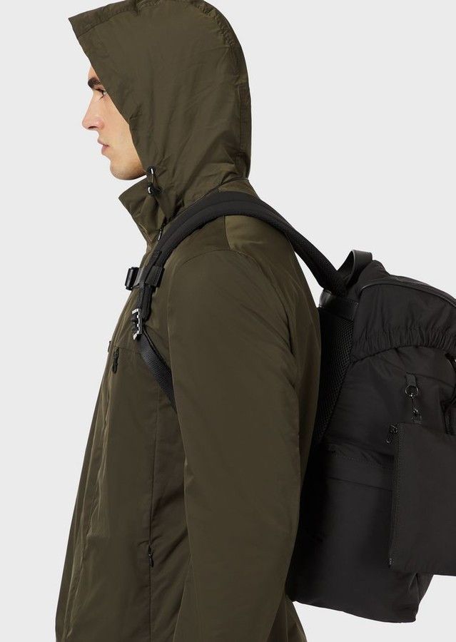 Emporio Armani EMPORIO ARMANI Technical Twill Travel Packable Trench Size US M / EU 48-50 / 2 - 5 Thumbnail