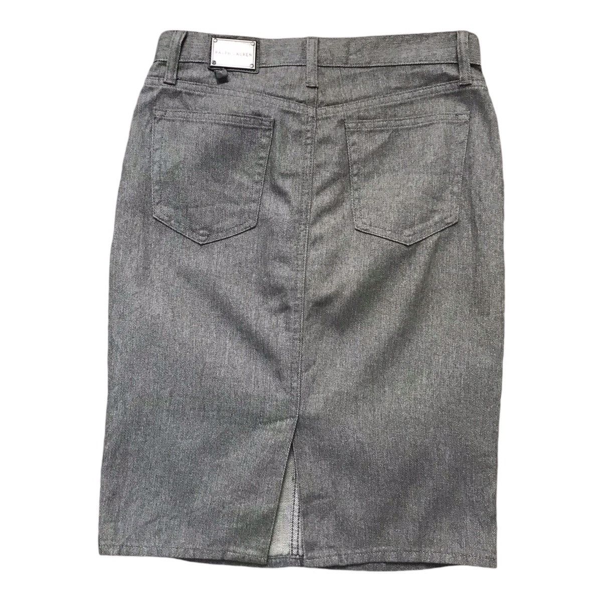 Polo Ralph Lauren × RRL Ralph Lauren × Ralph Lauren Ralph Lauren Decorative Chain At Waist Denim Skirt Size 30" / US 8 / IT 44 - 6 Thumbnail
