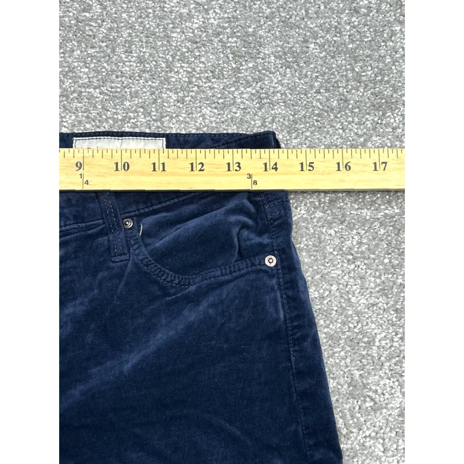Anthropologie AG Anthropologie The Stevie Jeans Women 27 Blue Slim Ankle Velvet 5-Pocket Modern Size 27" / US 4 / IT 40 - 3 Thumbnail