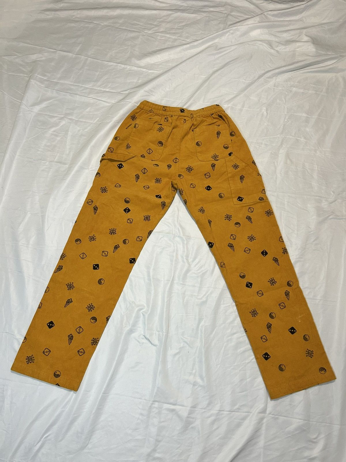 Forever 21 YELLOW CORDUROY STREETWEAR PANTS Size US 32 / EU 48 - 4 Thumbnail