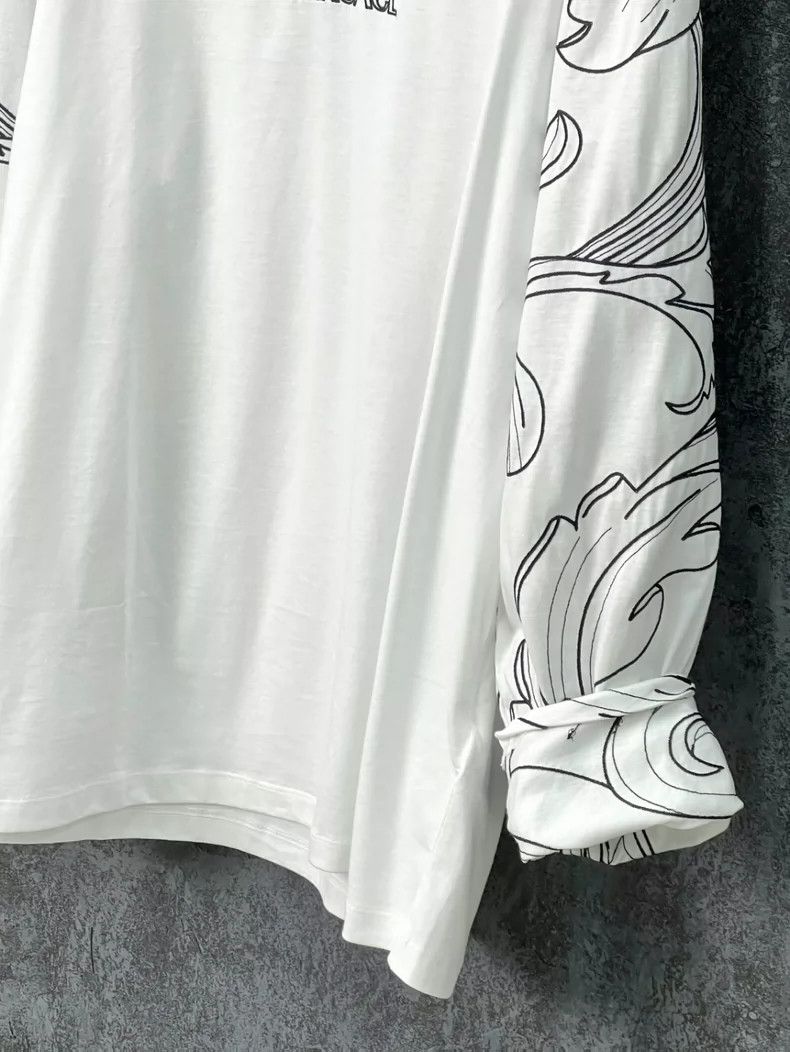 Versace Versace Medusa embroidered cotton long-sleeved T-shirt Size US M / EU 48-50 / 2 - 4 Thumbnail