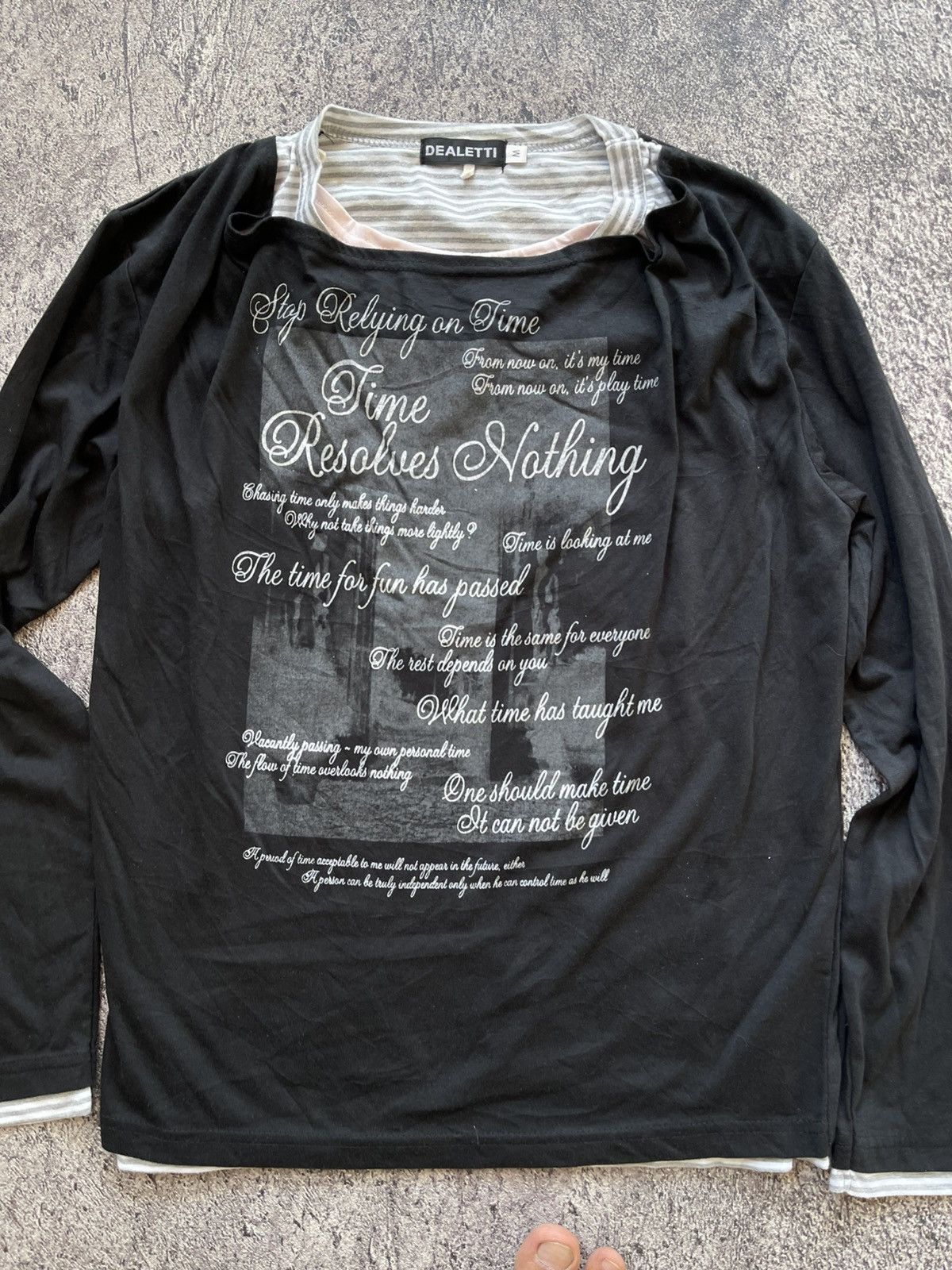 Japanese Brand Y2K Dealetti double layer ifsixwasnine longsleeve Size US M / EU 48-50 / 2 - 2 Thumbnail