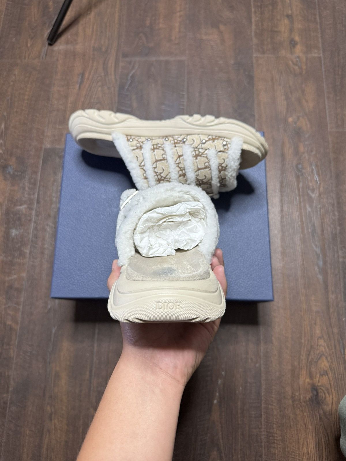 Dior × Travis Scott Dior x Cactus Jack H-Town Sandal Cream Dior Oblique size 42 Size US 9 / EU 42 - 4 Thumbnail