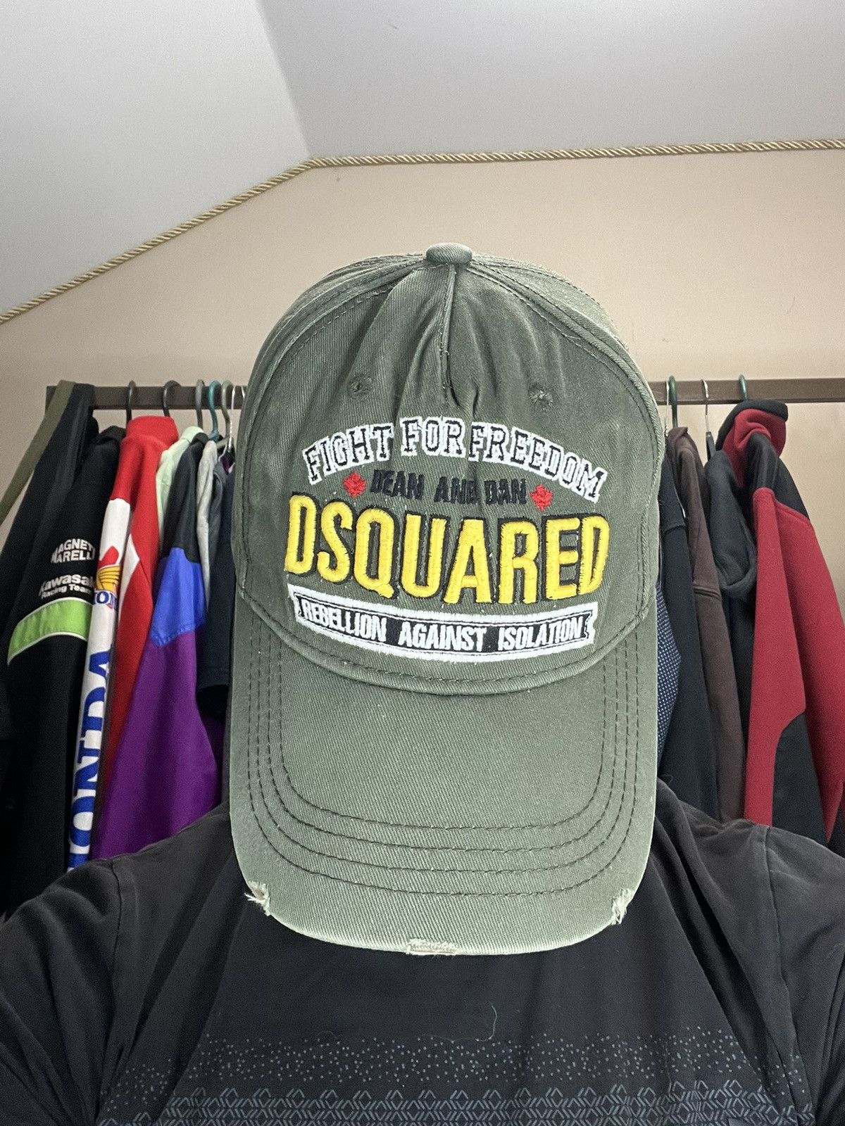 Dsquared2 Vintage Dsquared2 Distressed Rare Rick Owen's style Cap Size ONE SIZE - 1 Thumbnail