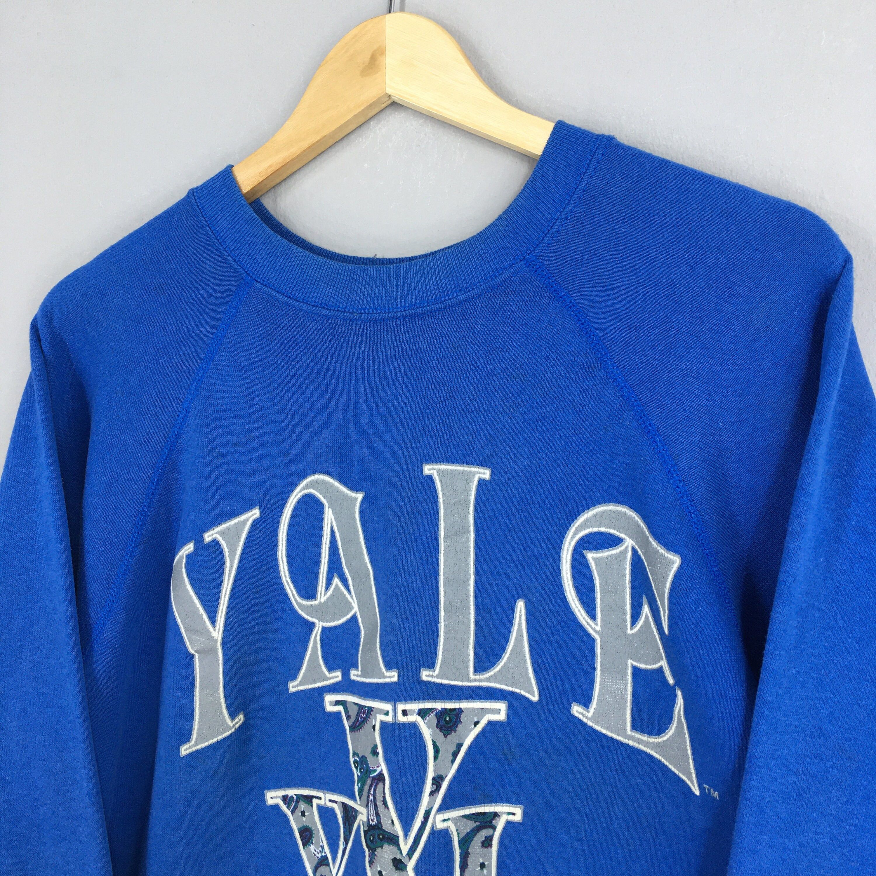 NCAA × Vintage Vintage 90's University Yale Sweatshirt Large Size US L / EU 52-54 / 3 - 3 Thumbnail
