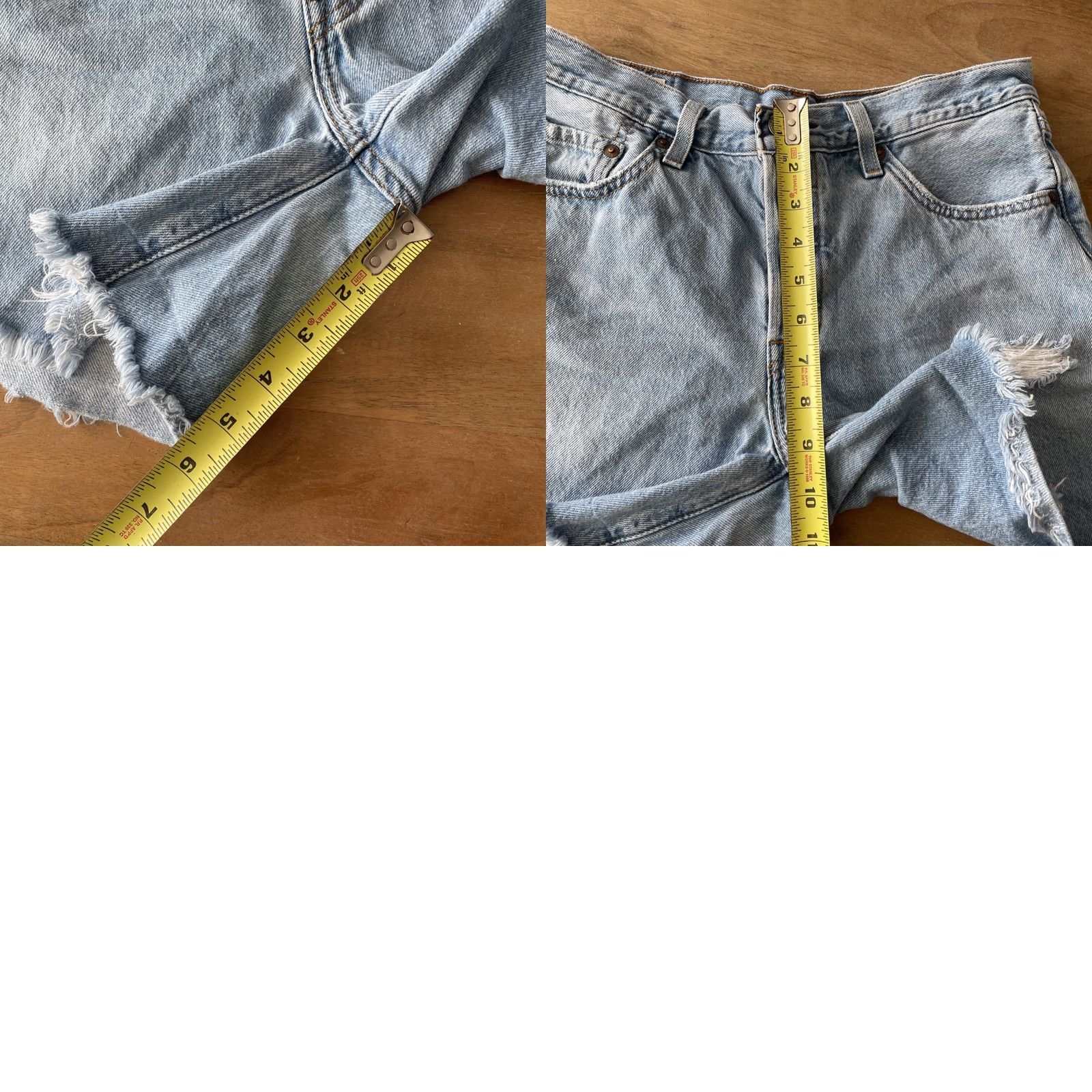 Levi's VINTAGE Levi’s 501 Cut Off Shorts Women 27 Denim Blue 5-Pocket Mid Rise Light Wash 90s Grunge Cowboy Western Casual Mens Womens Boys Girls? Size 27" / US 4 / IT 40 - 8 Thumbnail