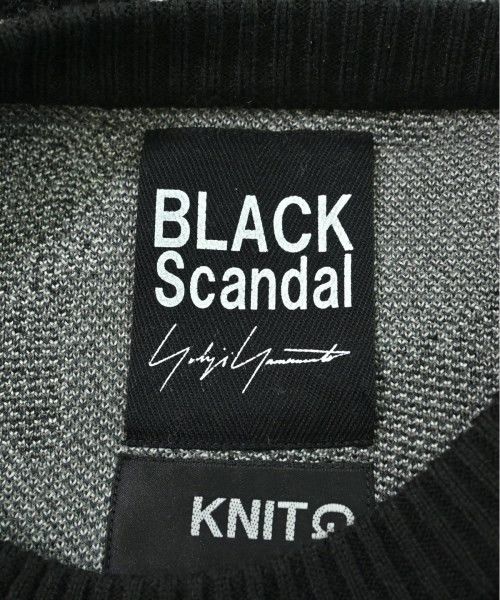 Yohji Yamamoto BLACK scandal yohji yamamoto acrylic black x grey knit Size US XL / EU 56 / 4 - 3 Thumbnail