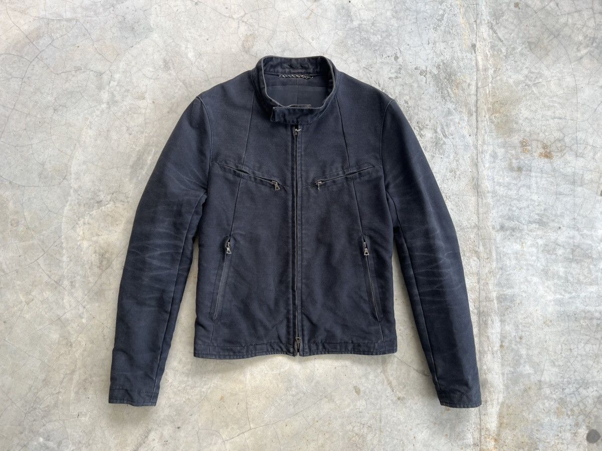 The Viridi-anne Archival The Viridi-anne Faded Black Cotton Moto Jacket Size US S / EU 44-46 / 1 - 1 Thumbnail