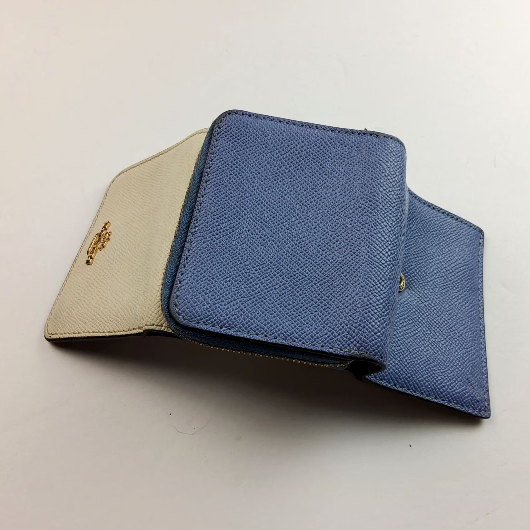 Coach Coach Wallet Trifold Leather Small Two Tone Multicolor Women’s Size ONE SIZE - 8 Thumbnail