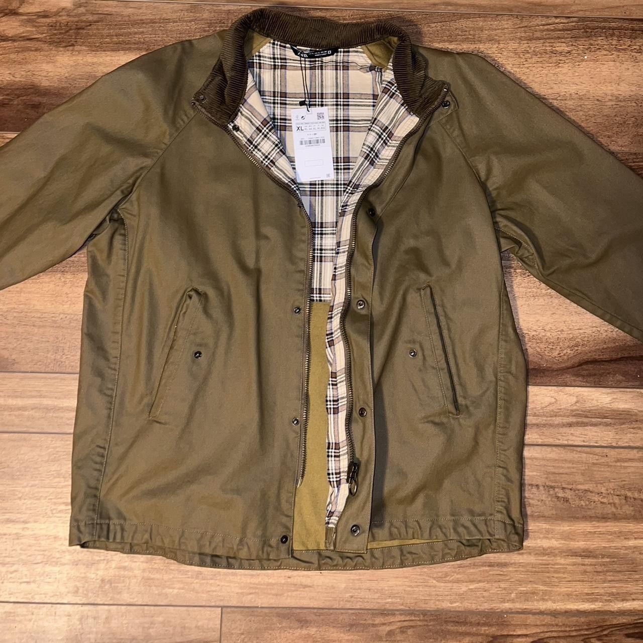 Zara Zara khaki zip jacket Size US XL / EU 56 / 4 - 2 Thumbnail