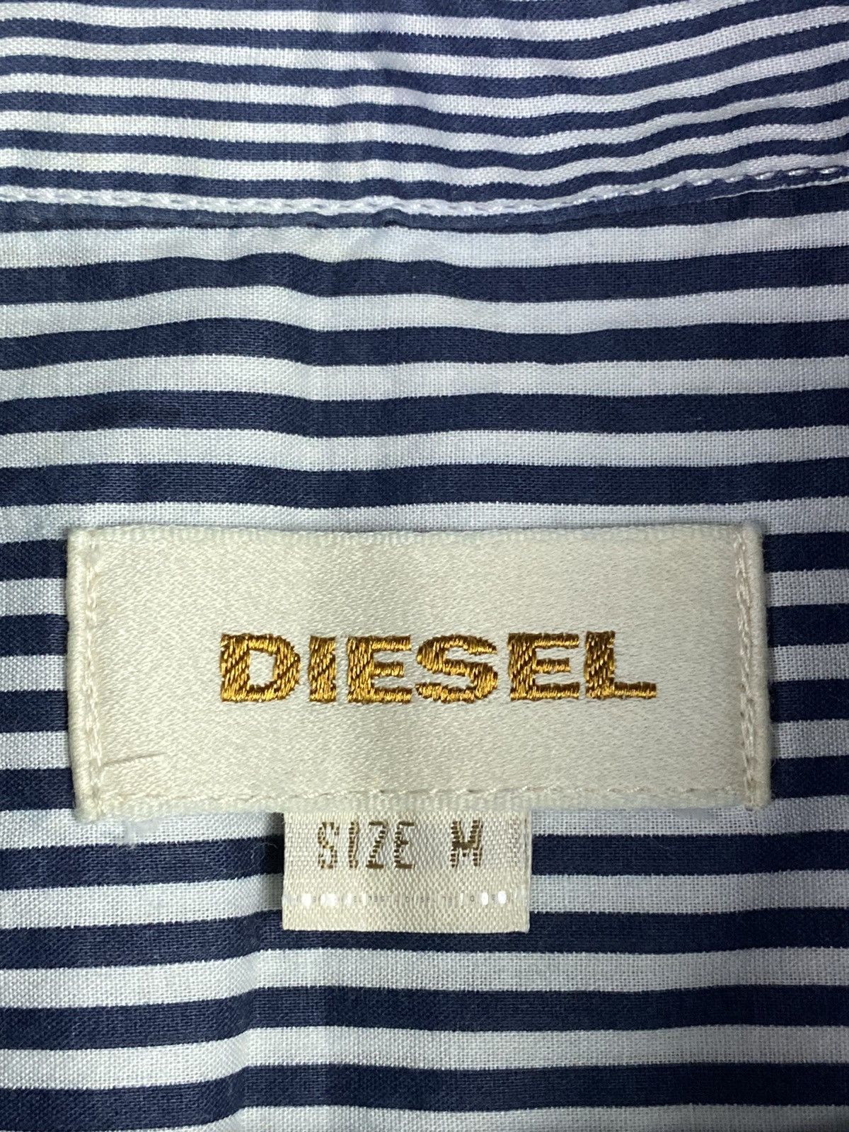 Diesel Diesel Designer Luxury Striped Button Up Long Sleeve Shirt Size US M / EU 48-50 / 2 - 9 Thumbnail