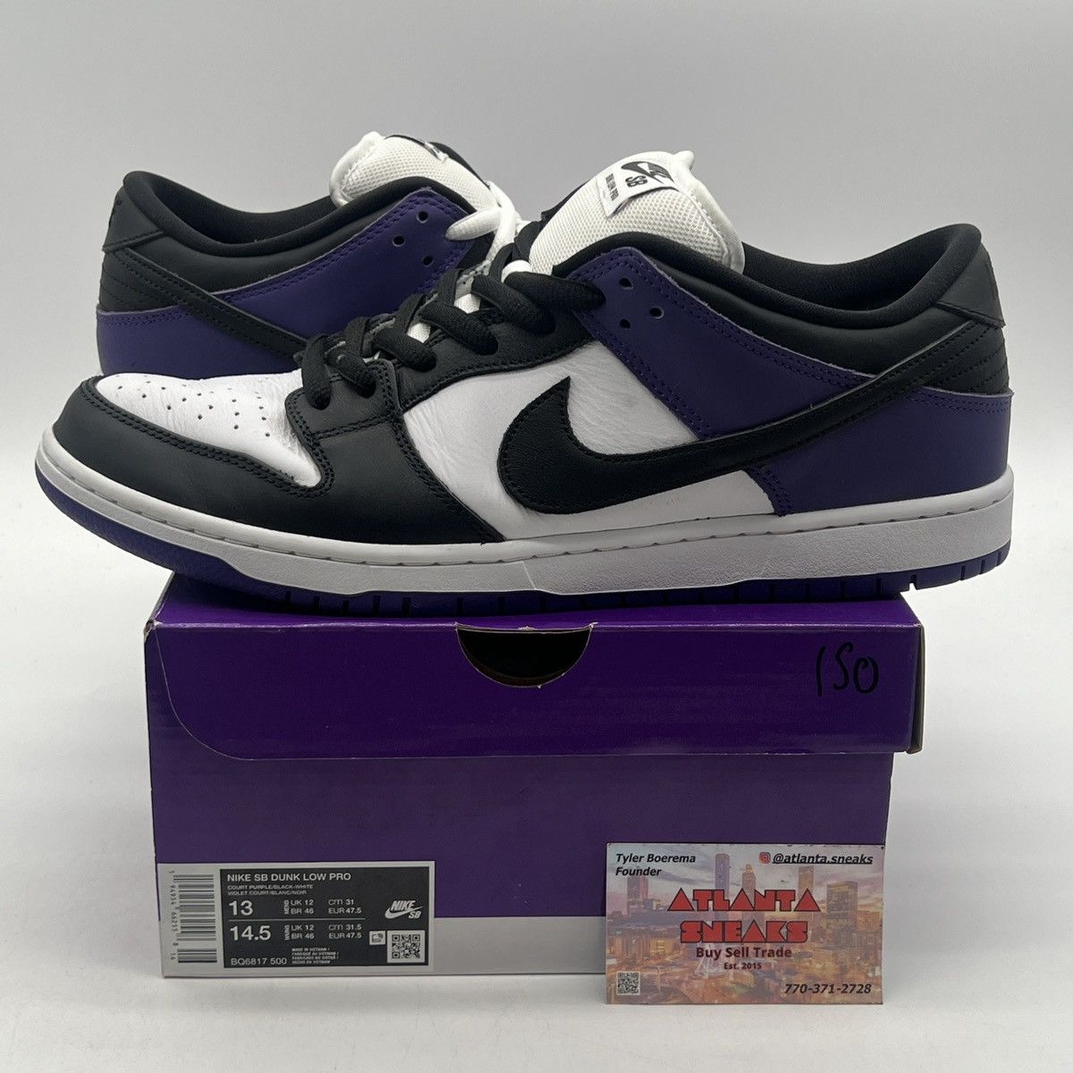 Nike Nike dunk low sb court purple Size US 13 / EU 46 - 1 Thumbnail